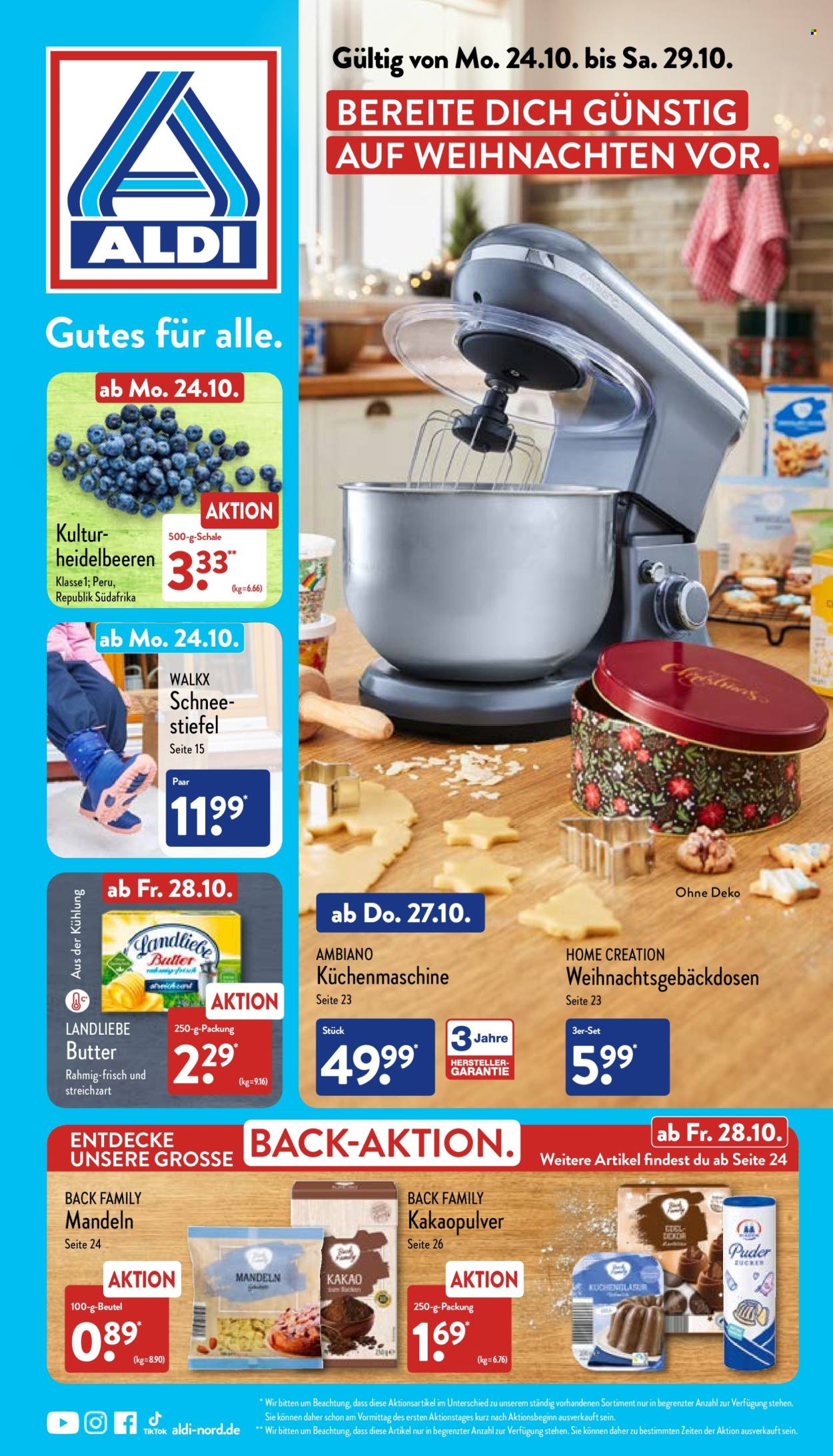 ALDI Nord Prospekte  - 24.10.2022 - 29.10.2022. Seite 1