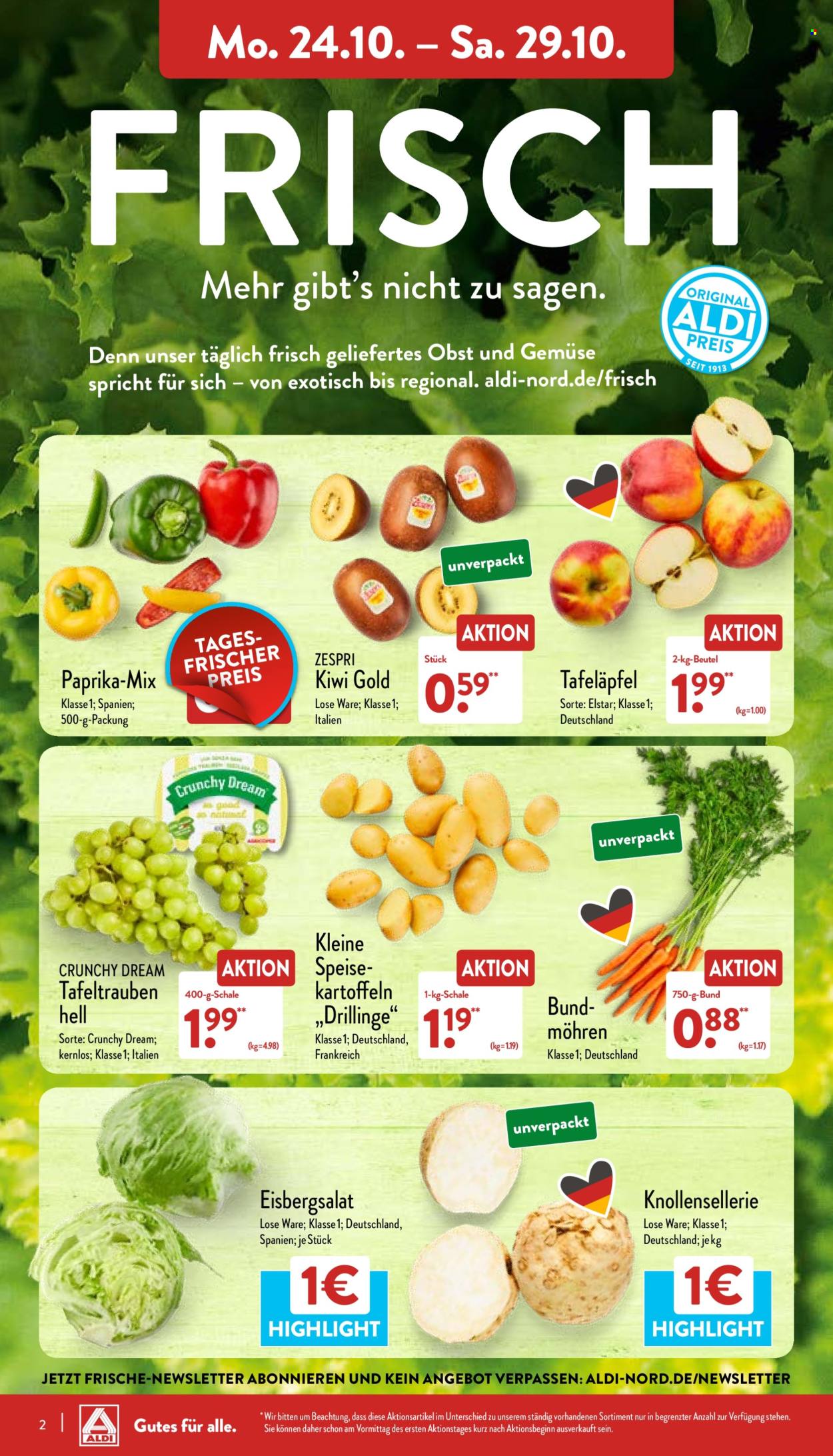 ALDI Nord Prospekte  - 24.10.2022 - 29.10.2022. Seite 2