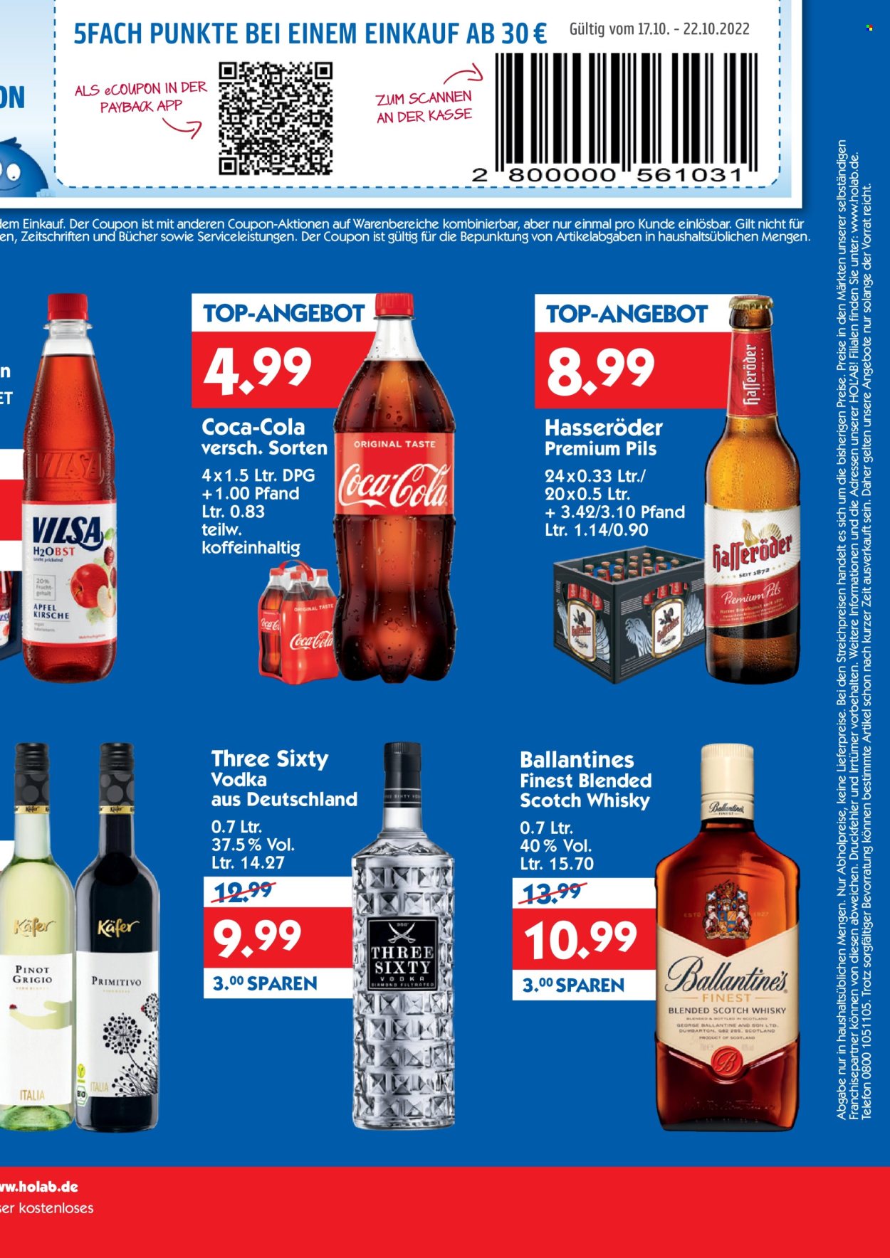 Hol'ab! Getränkemarkt Prospekte  - 17.10.2022 - 22.10.2022. Seite 3