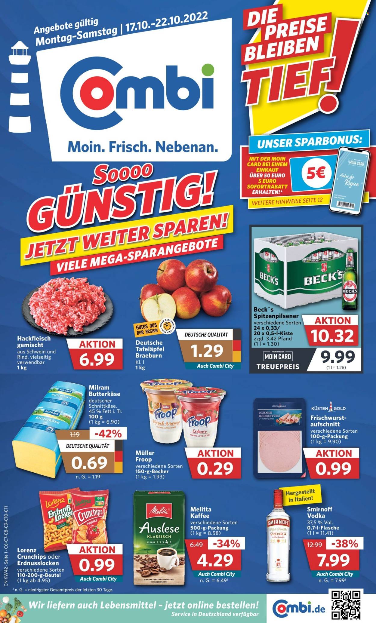 Combi Prospekte  - 17.10.2022 - 22.10.2022. Seite 1