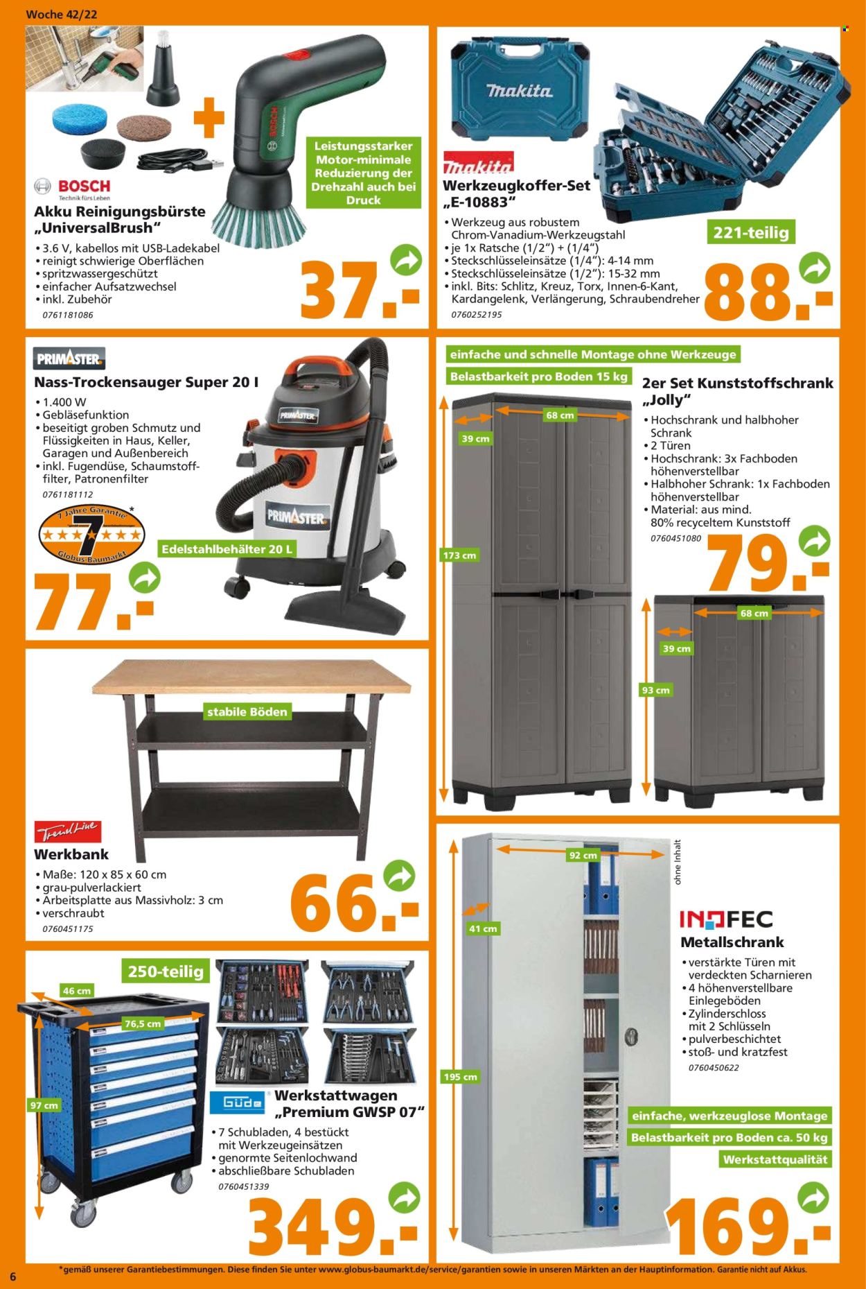 Globus Baumarkt Prospekte  - 17.10.2022 - 22.10.2022. Seite 6