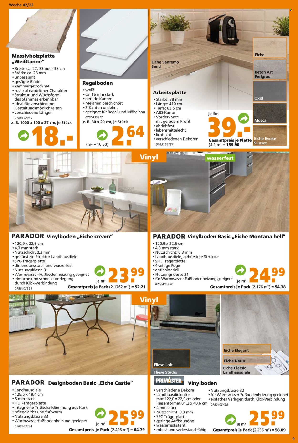 Globus Baumarkt Prospekte  - 17.10.2022 - 22.10.2022. Seite 9