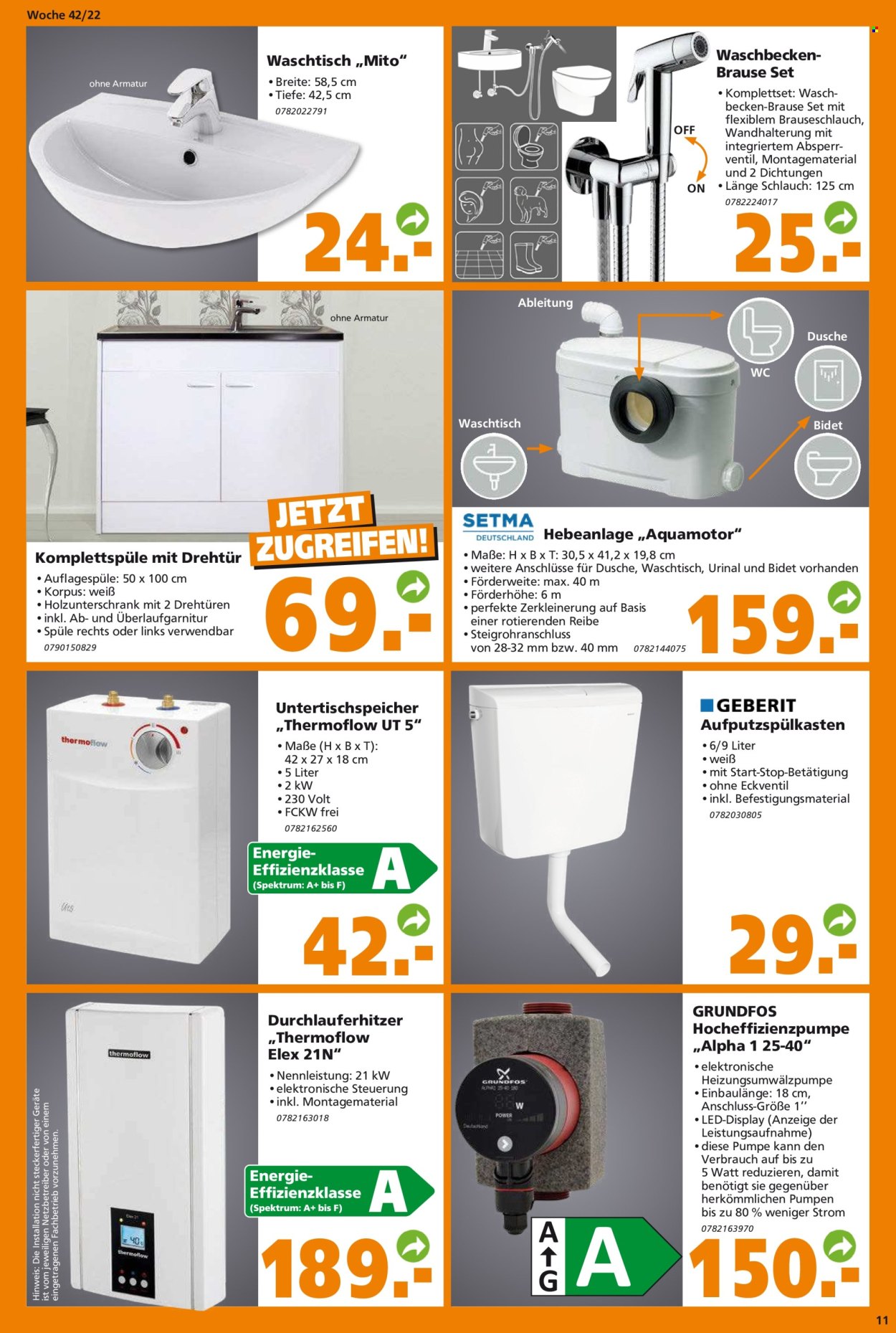 Globus Baumarkt Prospekte  - 17.10.2022 - 22.10.2022. Seite 11