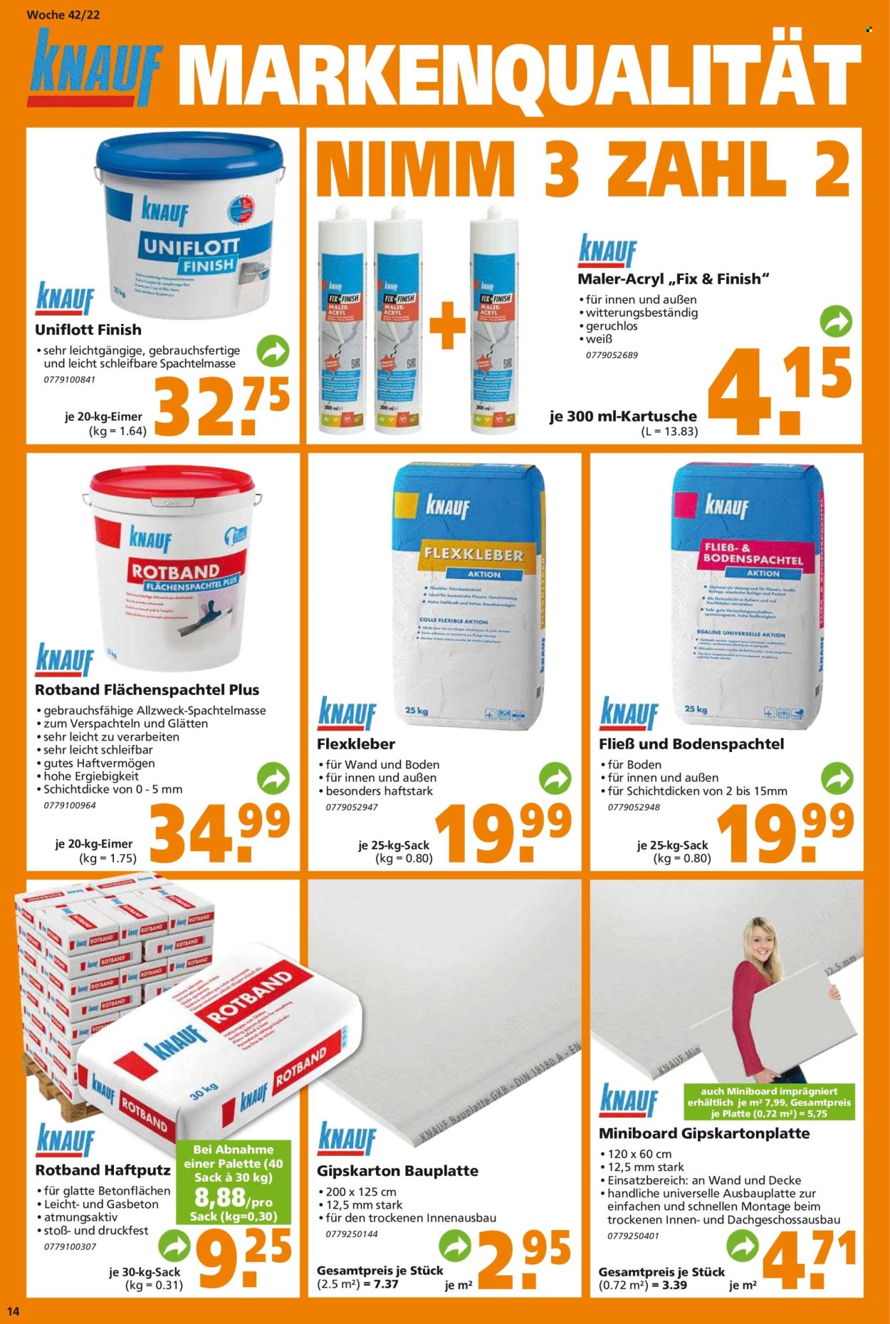 Globus Baumarkt Prospekte  - 17.10.2022 - 22.10.2022. Seite 14