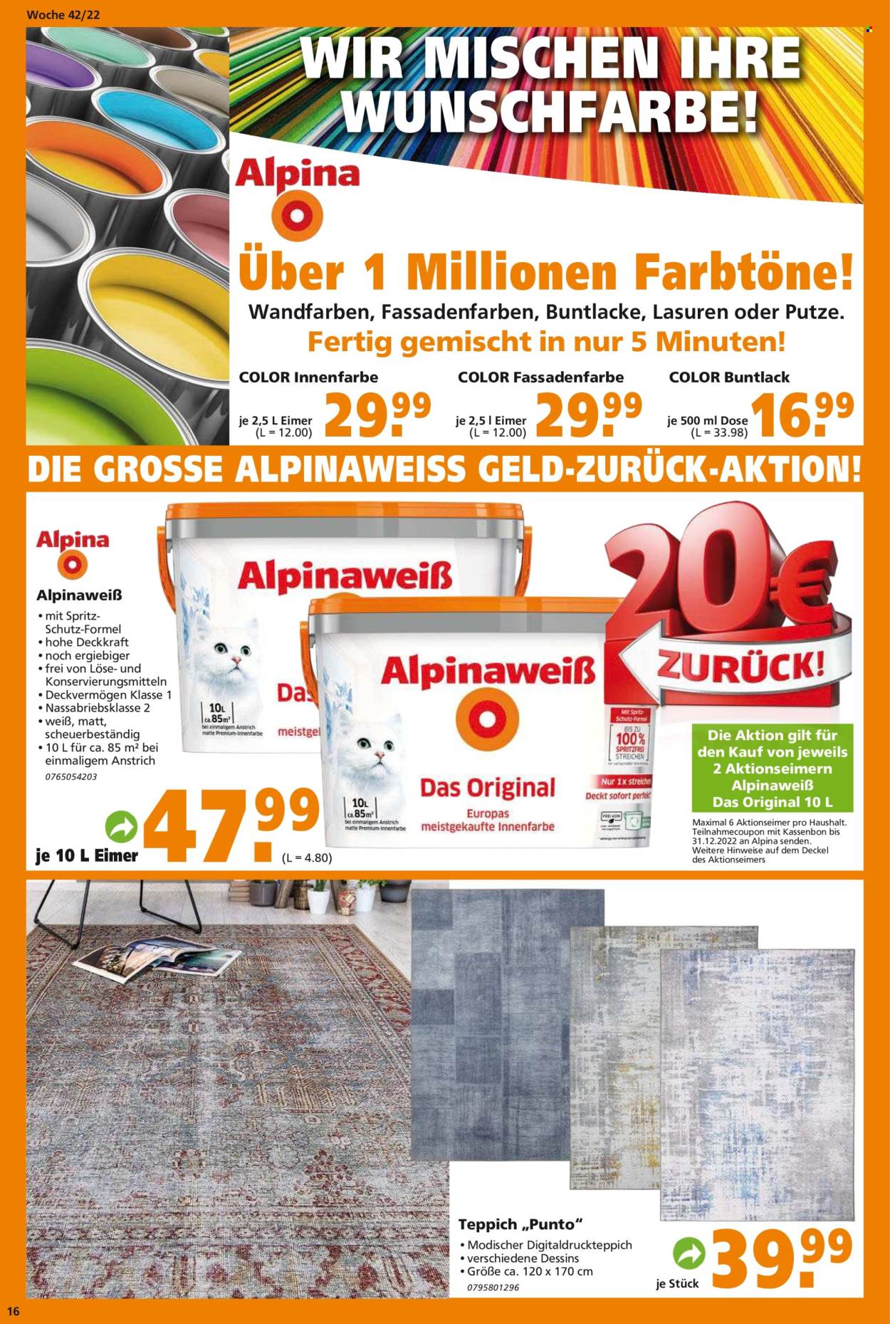 Globus Baumarkt Prospekte  - 17.10.2022 - 22.10.2022. Seite 16