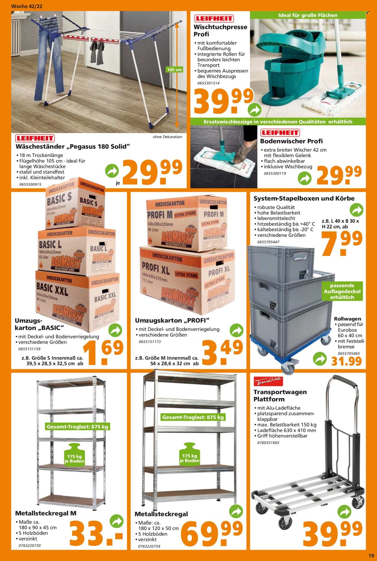 Globus Baumarkt Prospekte  - 17.10.2022 - 22.10.2022. Seite 19