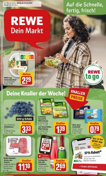 Prospekte REWE - 17.10.2022 - 22.10.2022.