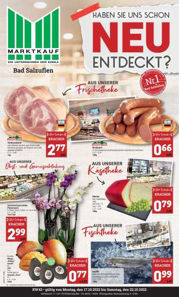 Prospekte Marktkauf - 17.10.2022 - 22.10.2022.