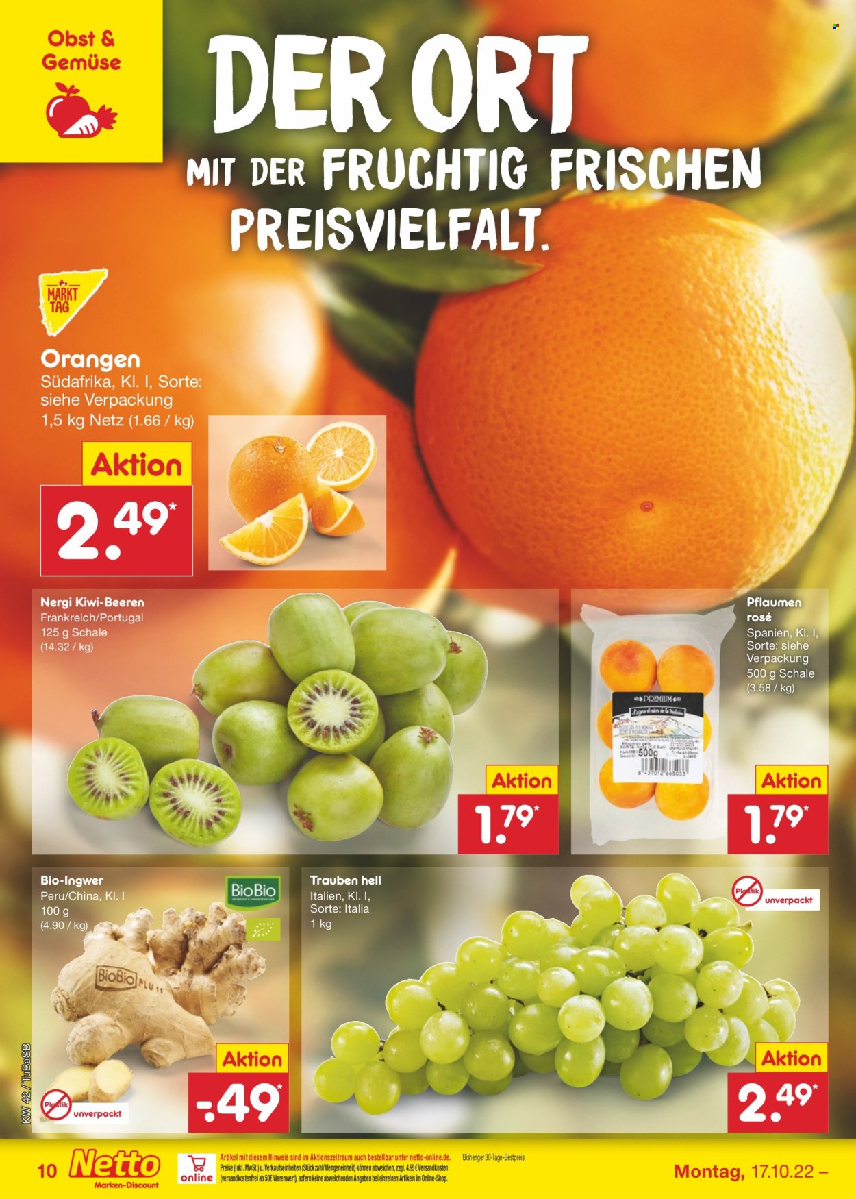 Netto Marken-Discount Prospekte  - 17.10.2022 - 22.10.2022. Seite 10