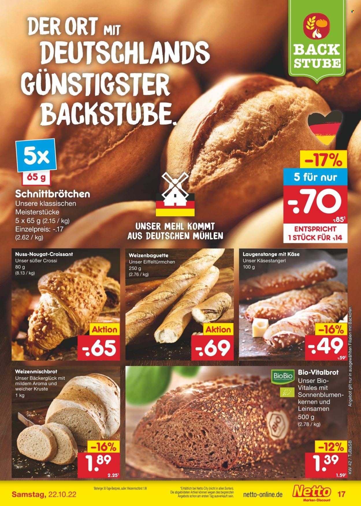 Netto Marken-Discount Prospekte  - 17.10.2022 - 22.10.2022. Seite 17