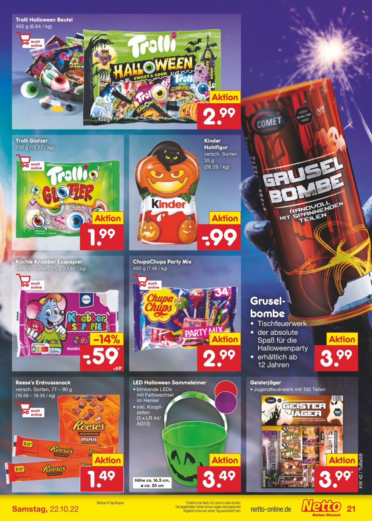 Netto Marken-Discount Prospekte  - 17.10.2022 - 22.10.2022. Seite 21