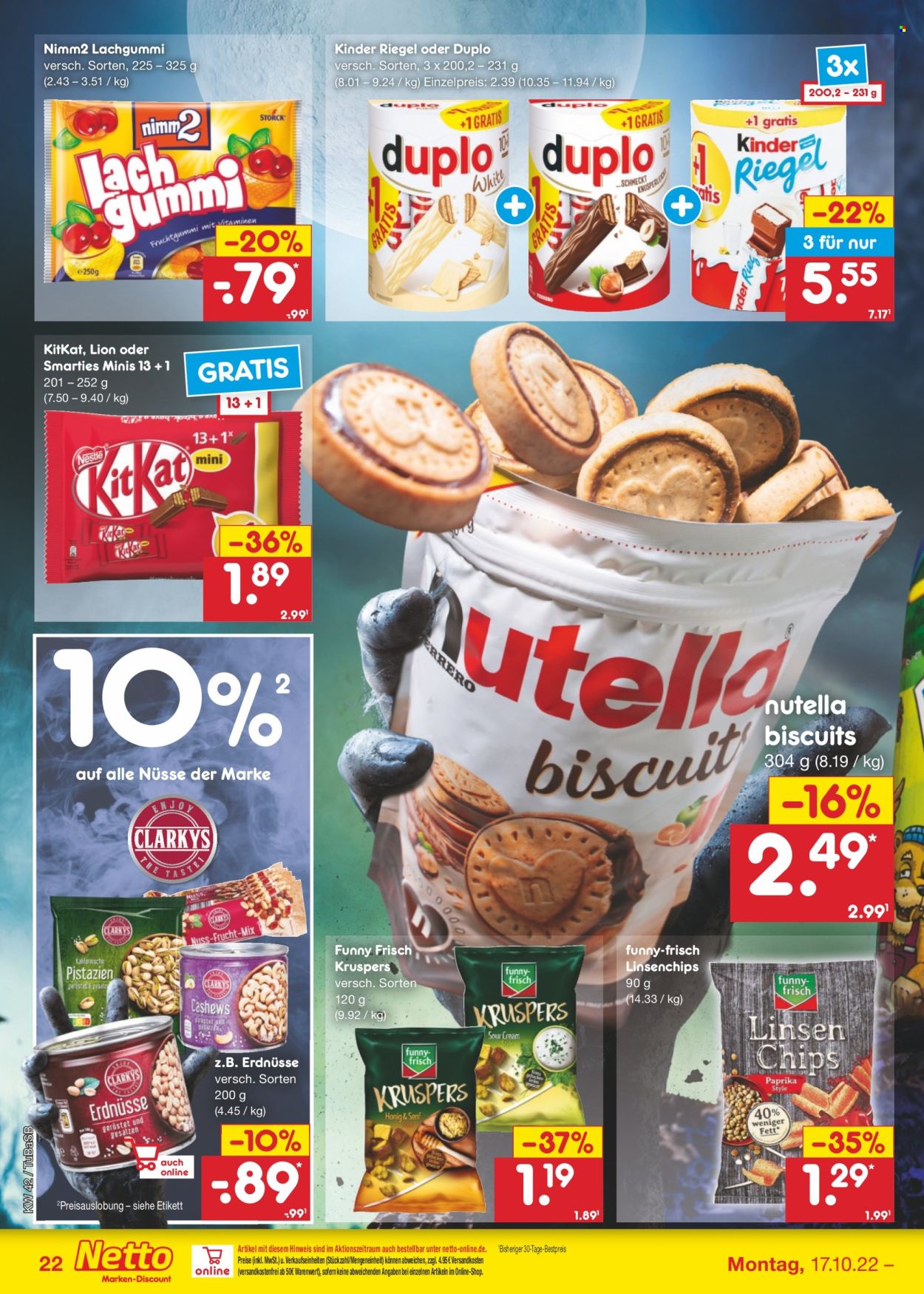Netto Marken-Discount Prospekte  - 17.10.2022 - 22.10.2022. Seite 22