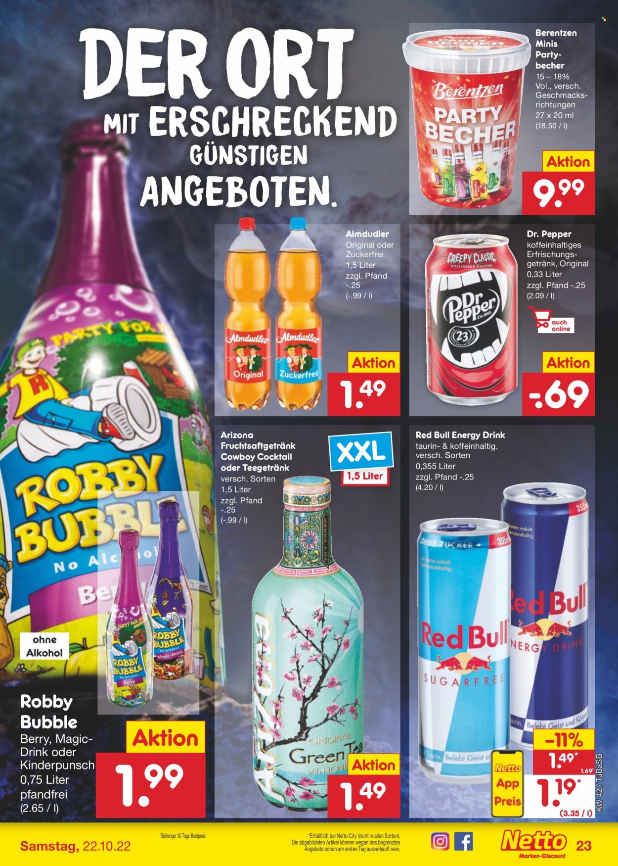 Netto Marken-Discount Prospekte  - 17.10.2022 - 22.10.2022. Seite 23