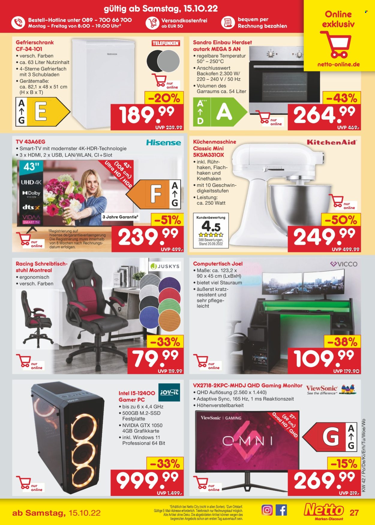 Netto Marken-Discount Prospekte  - 17.10.2022 - 22.10.2022. Seite 27