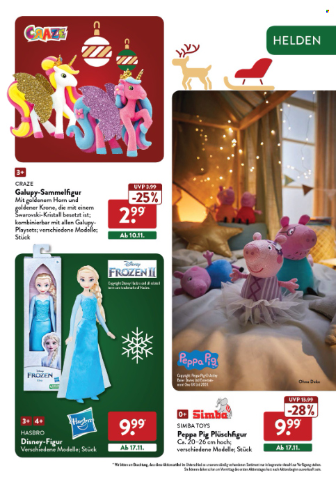 thumbnail - Prospekte ALDI Nord - 24.10.2022 - 15.12.2022 - Produkte in Aktion - Disney, Peppa Pig, Hasbro. Seite 19.