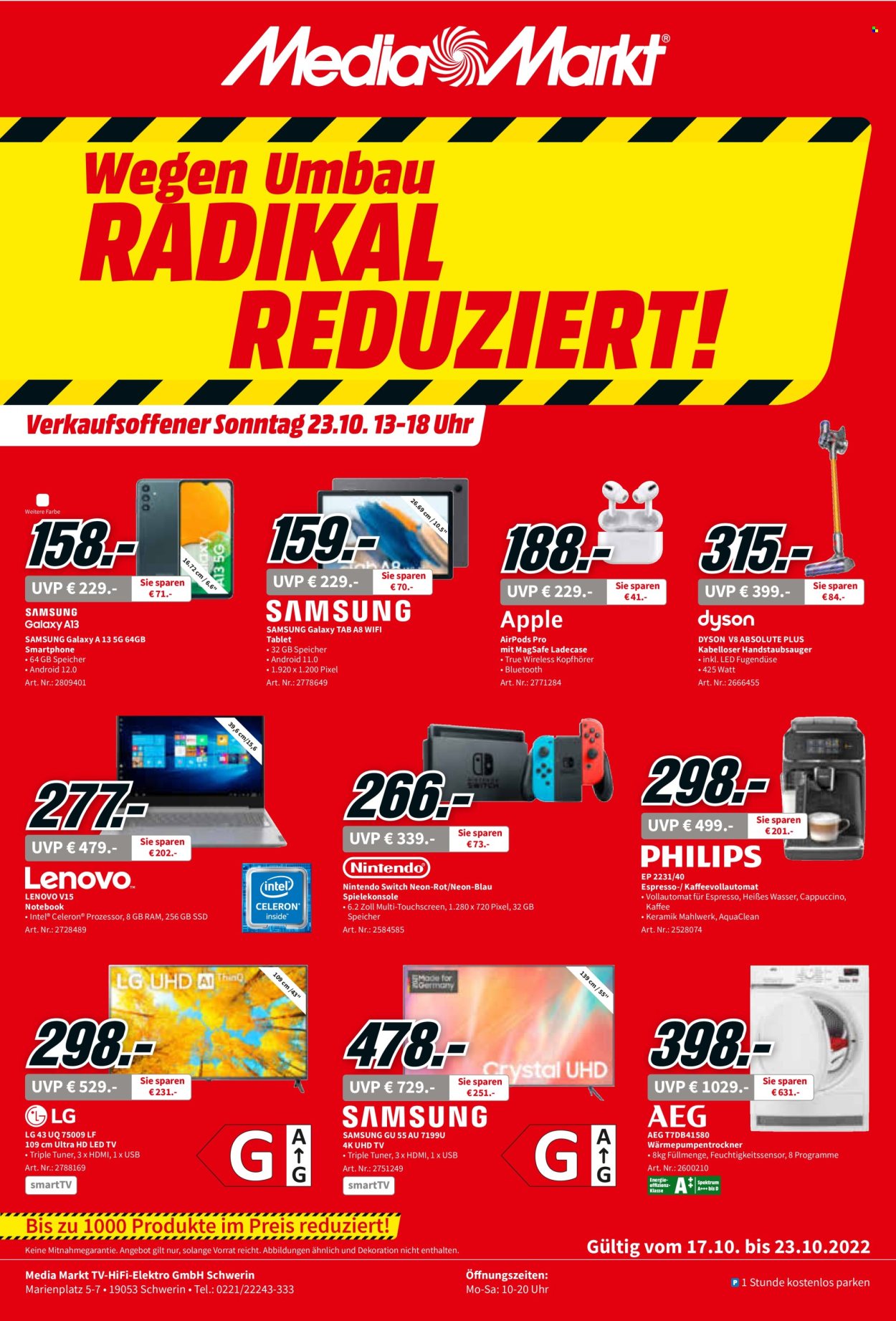 MediaMarkt Prospekte  - 17.10.2022 - 23.10.2022. Seite 1