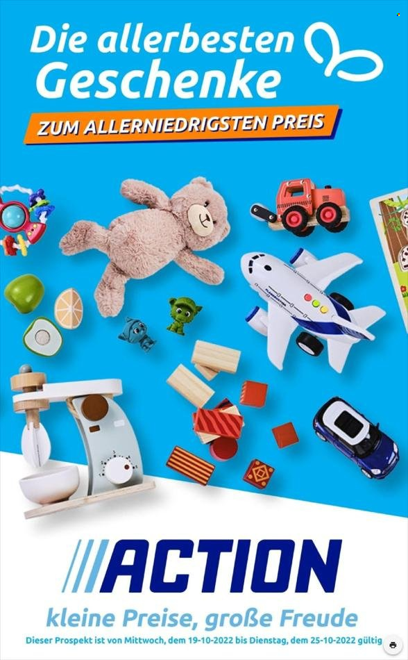 Action Prospekte  - 19.10.2022 - 25.10.2022. Seite 1