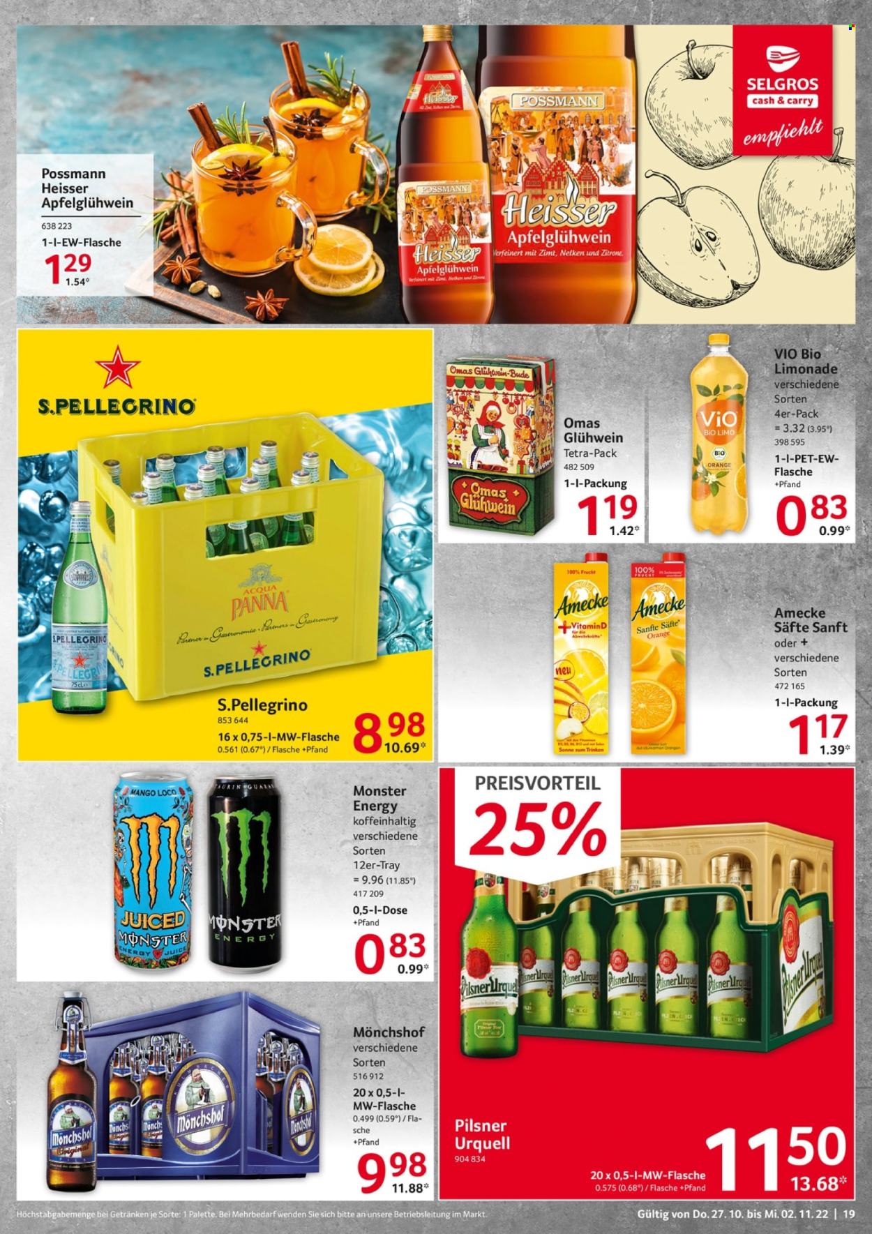 Selgros Prospekte  - 27.10.2022 - 2.11.2022. Seite 19