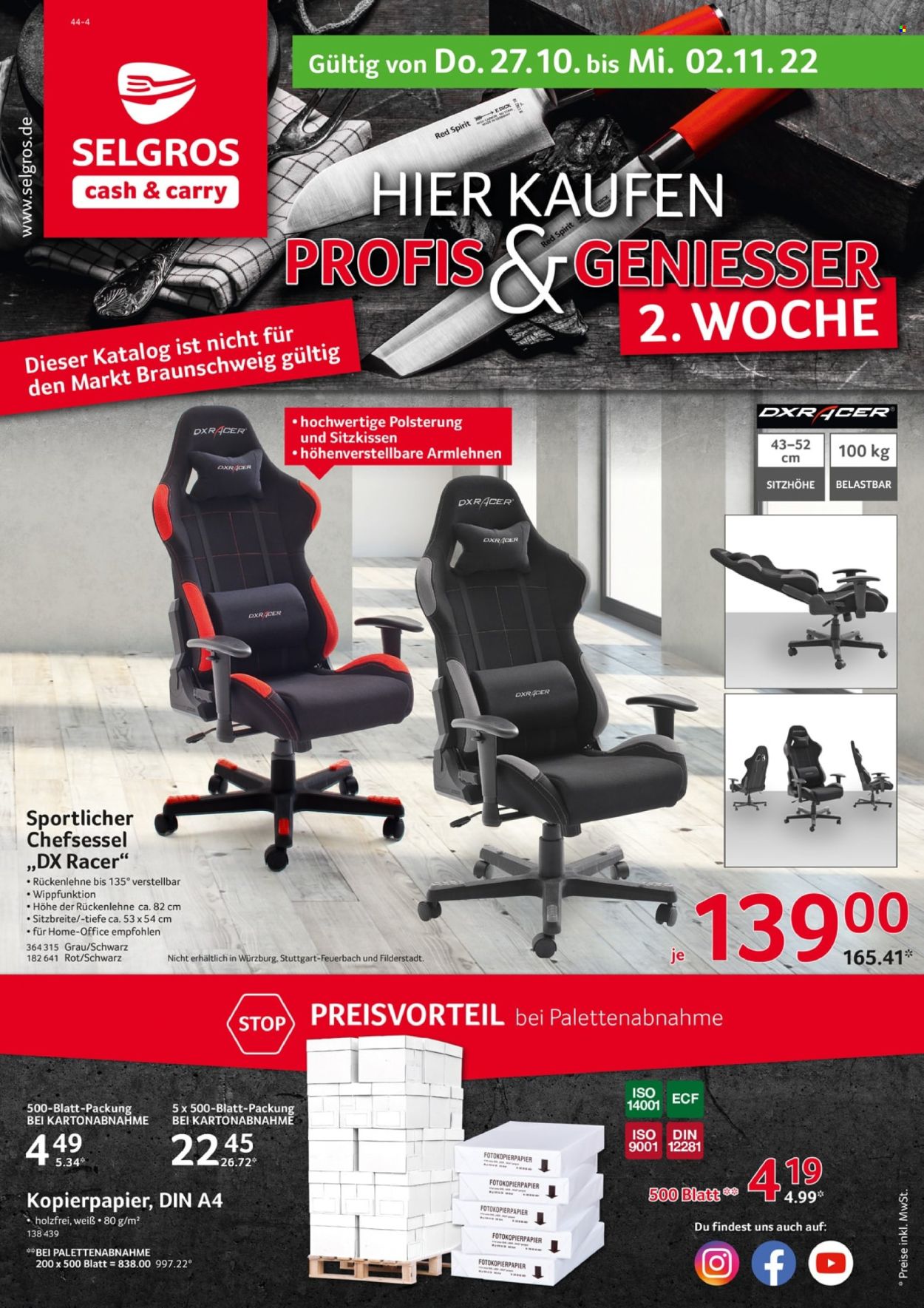 Selgros Prospekte  - 27.10.2022 - 2.11.2022. Seite 1