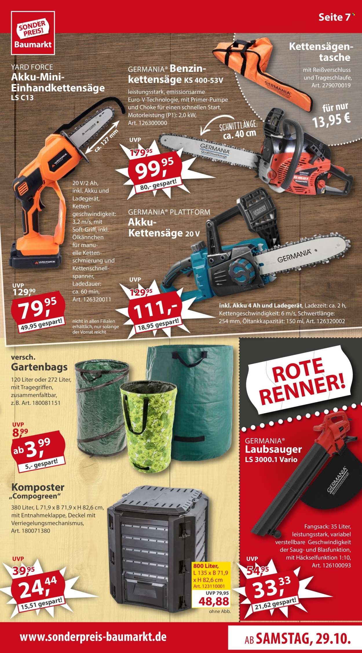 Sonderpreis-Baumarkt Prospekte  - 29.10.2022 - 4.11.2022. Seite 7