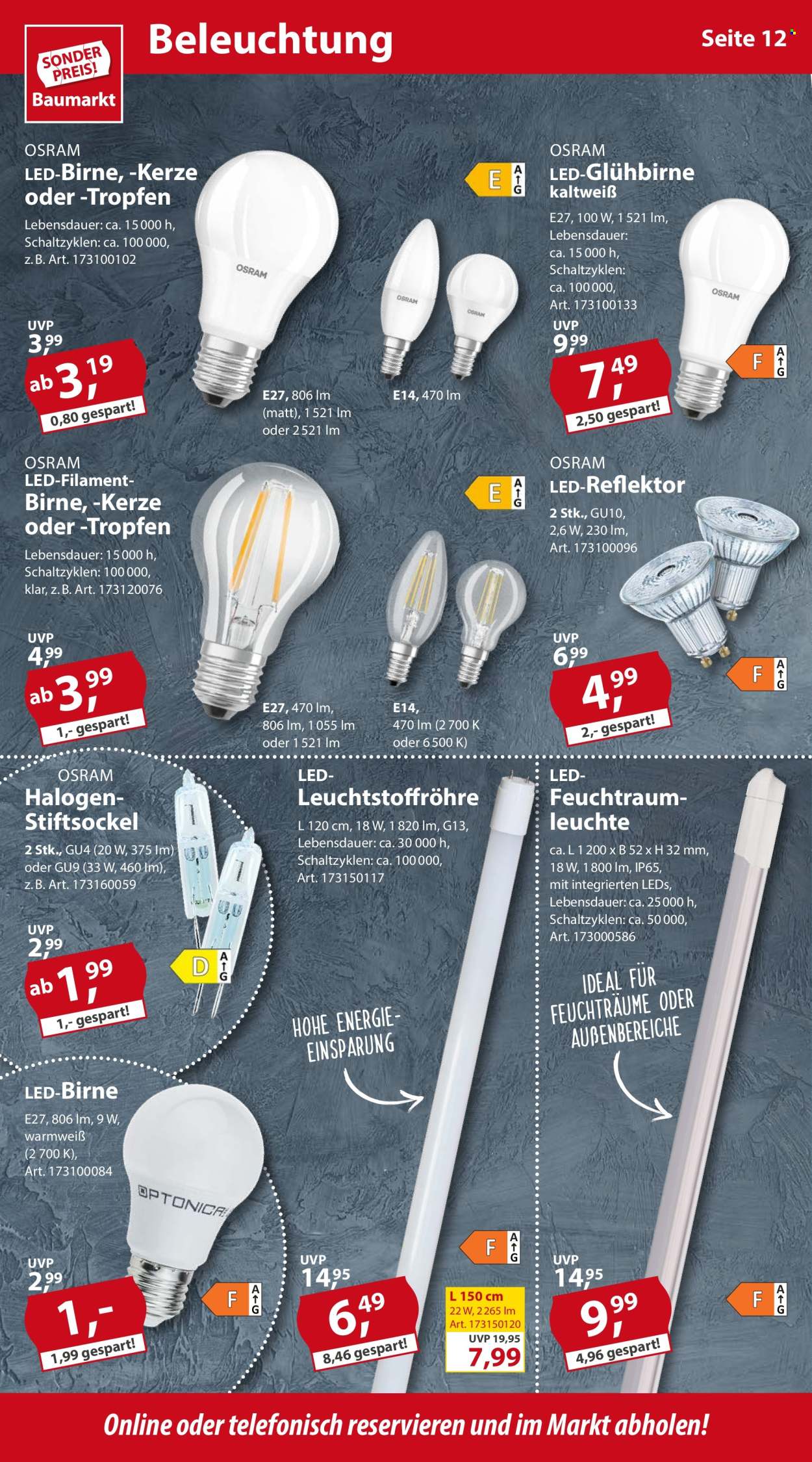 Sonderpreis-Baumarkt Prospekte  - 29.10.2022 - 4.11.2022. Seite 12