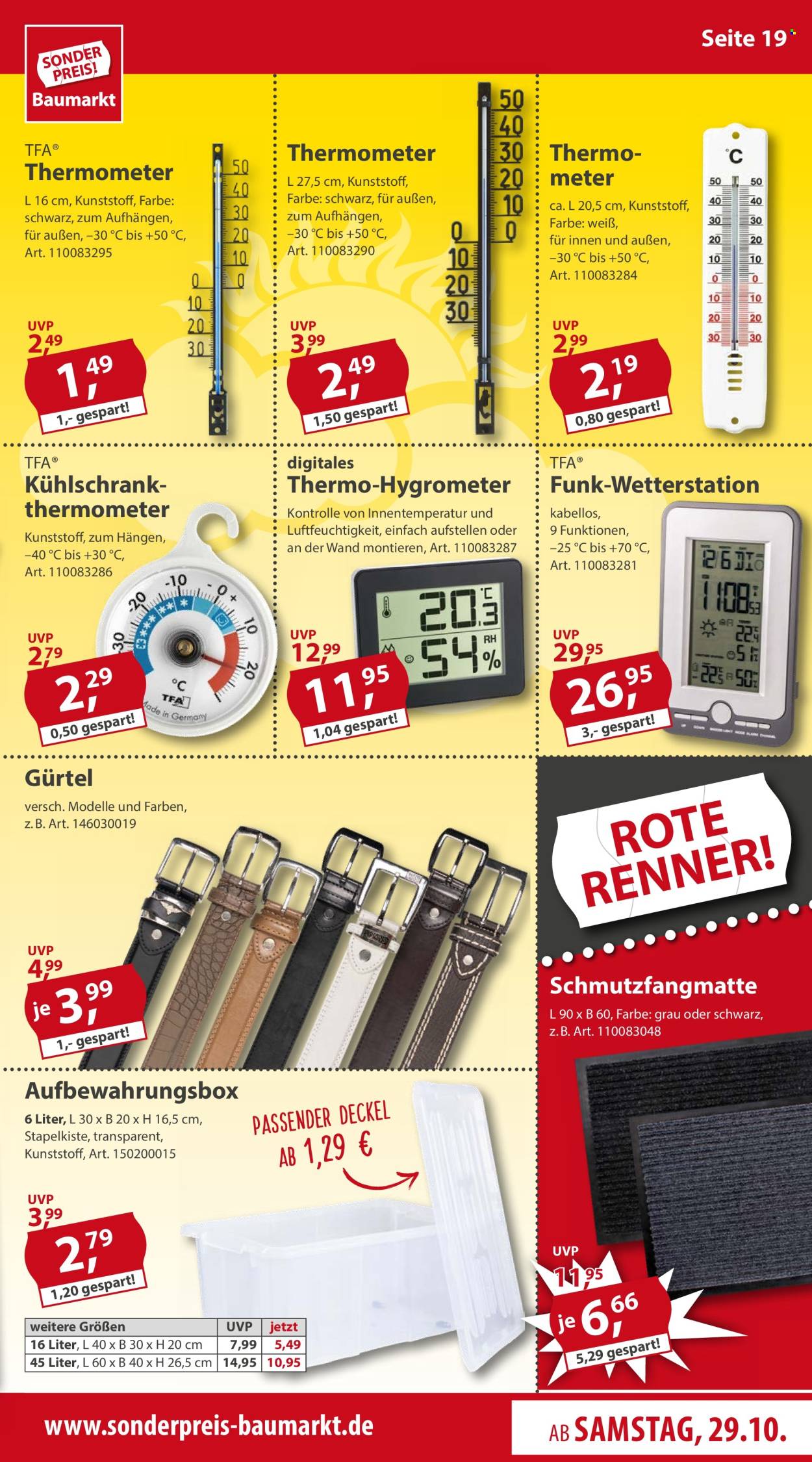 Sonderpreis-Baumarkt Prospekte  - 29.10.2022 - 4.11.2022. Seite 19