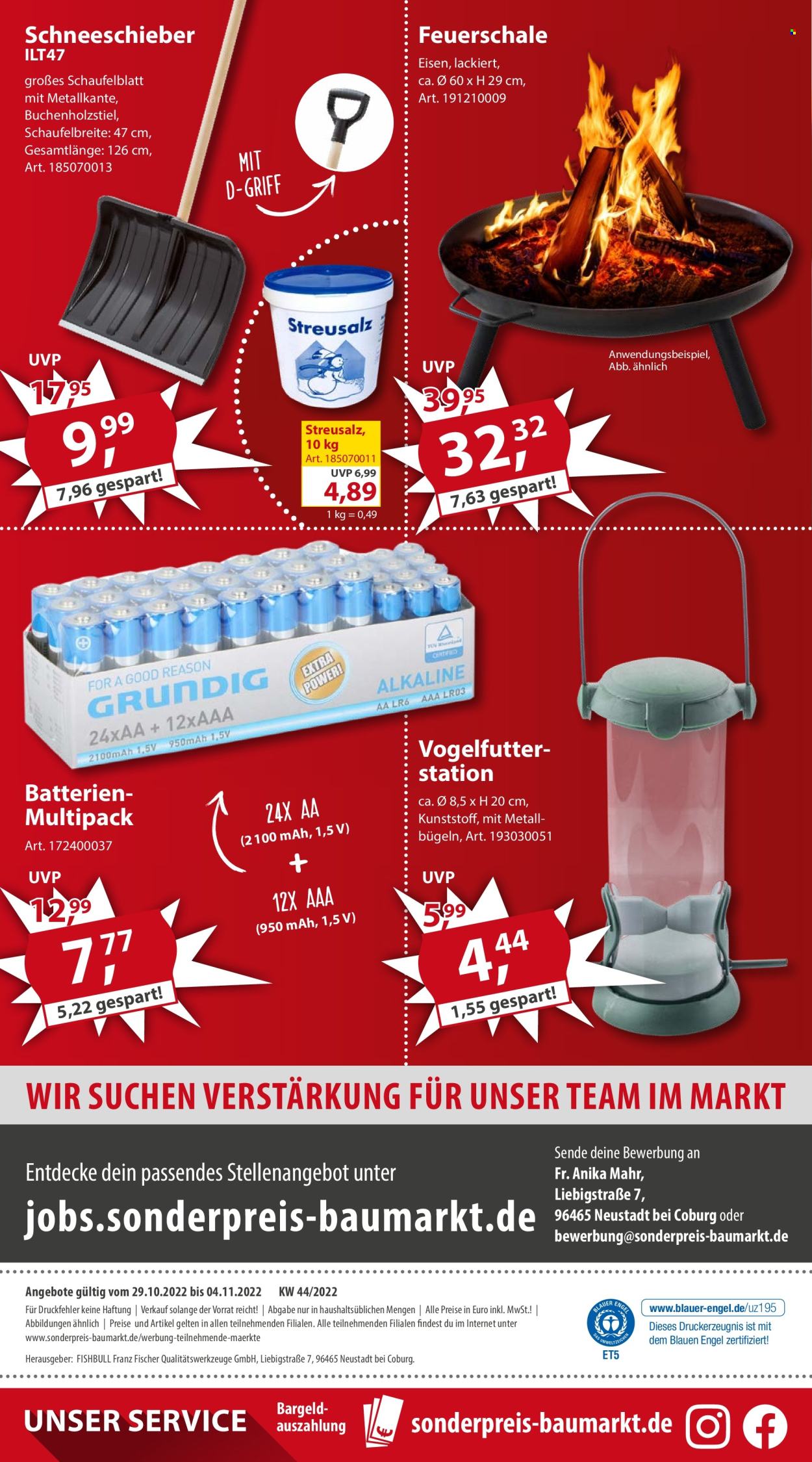 Sonderpreis-Baumarkt Prospekte  - 29.10.2022 - 4.11.2022. Seite 20