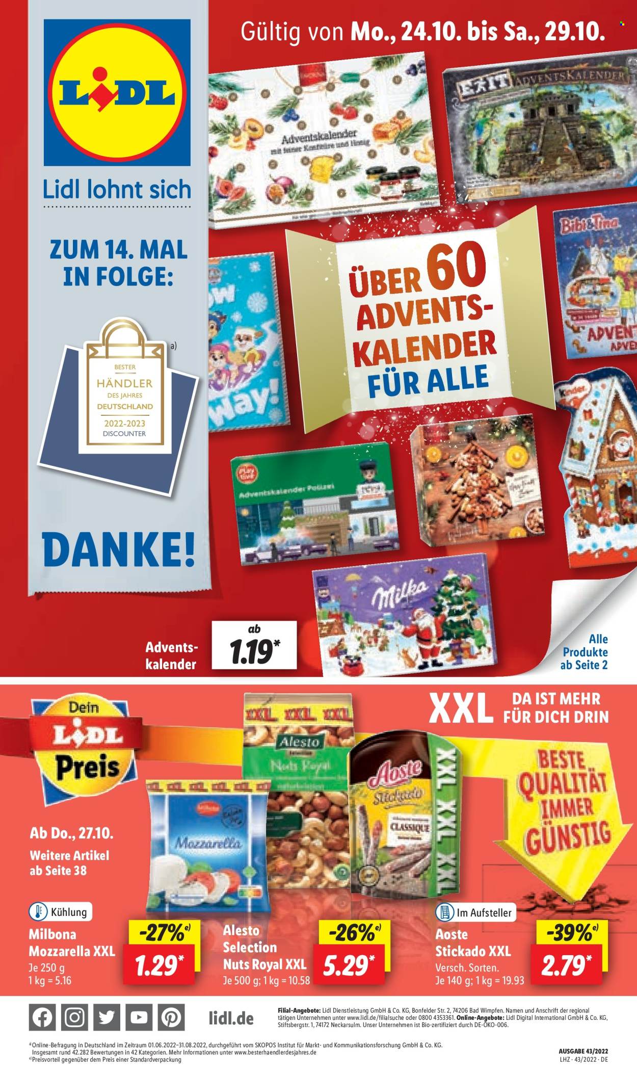 Lidl Prospekte  - 24.10.2022 - 29.10.2022. Seite 1