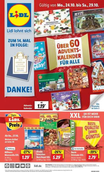 Prospekte Lidl - 24.10.2022 - 29.10.2022.