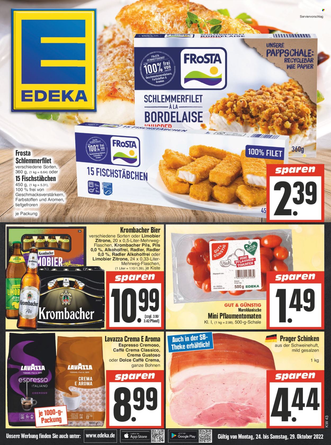 Edeka Prospekte  - 24.10.2022 - 29.10.2022. Seite 1