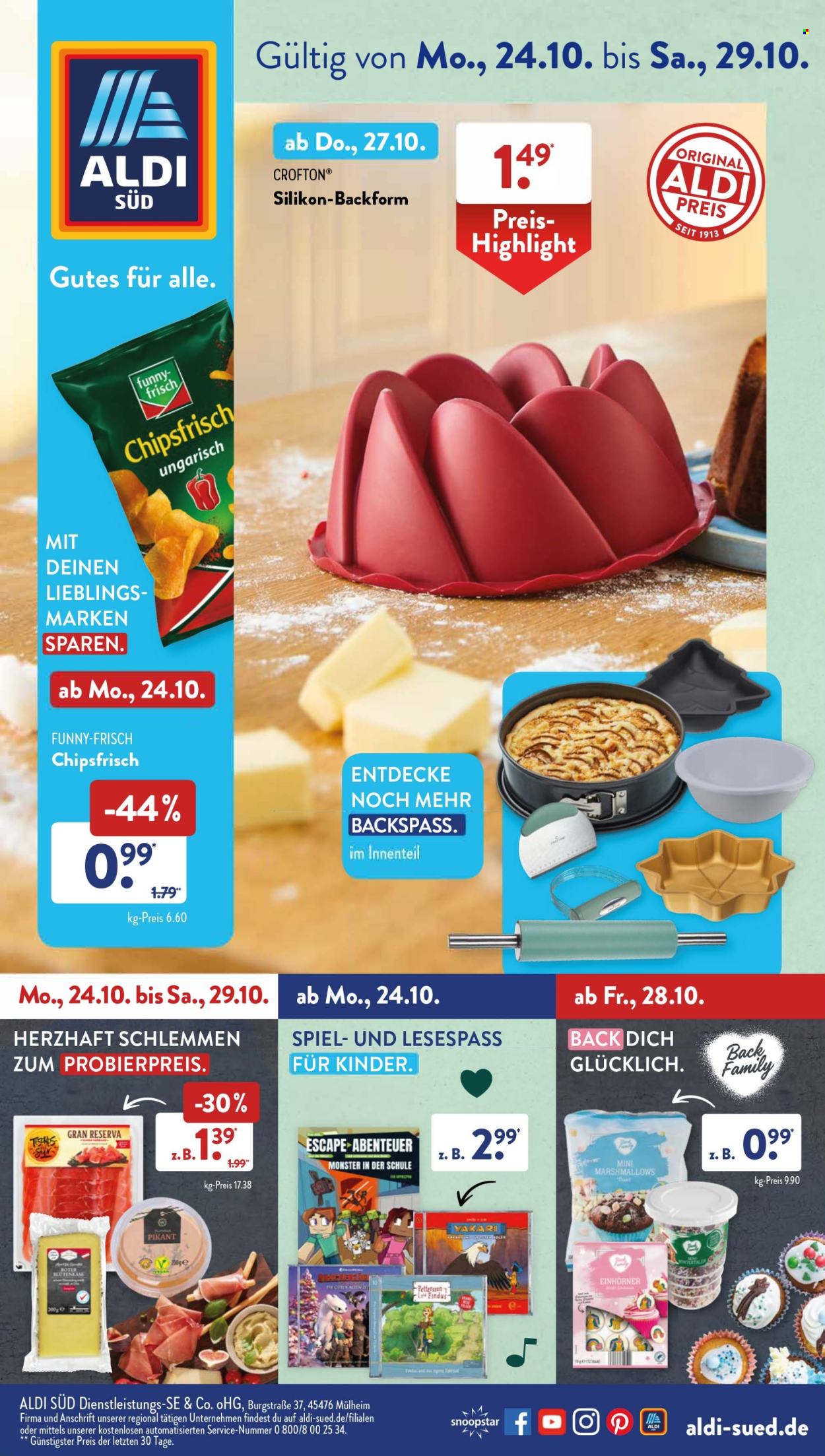 ALDI SÜD Prospekte  - 24.10.2022 - 29.10.2022. Seite 1
