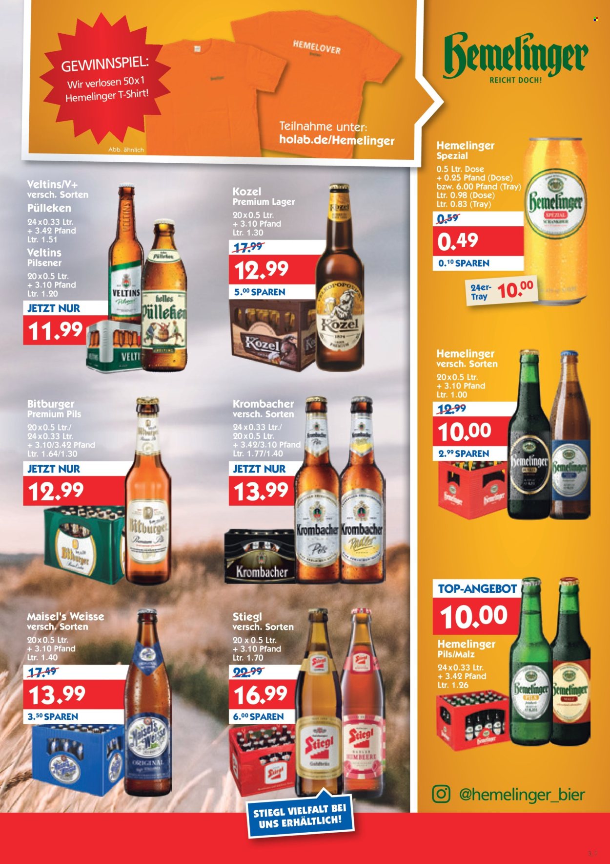 Hol'ab! Getränkemarkt Prospekte  - 24.10.2022 - 29.10.2022. Seite 3