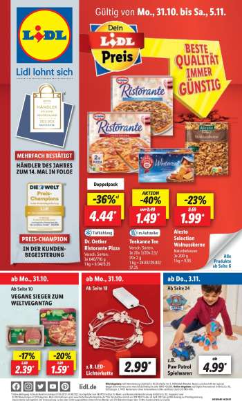 Prospekte Lidl - 31.10.2022 - 5.11.2022.