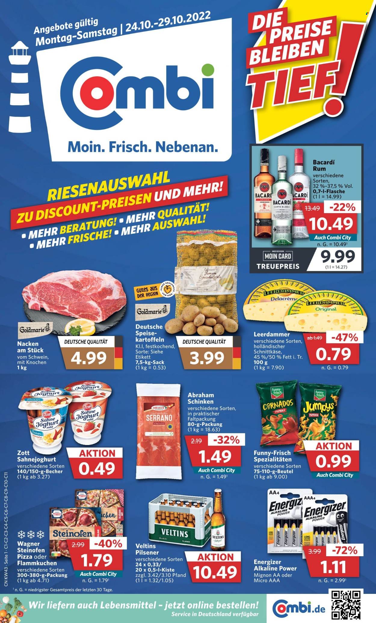 Combi Prospekte  - 24.10.2022 - 29.10.2022. Seite 1