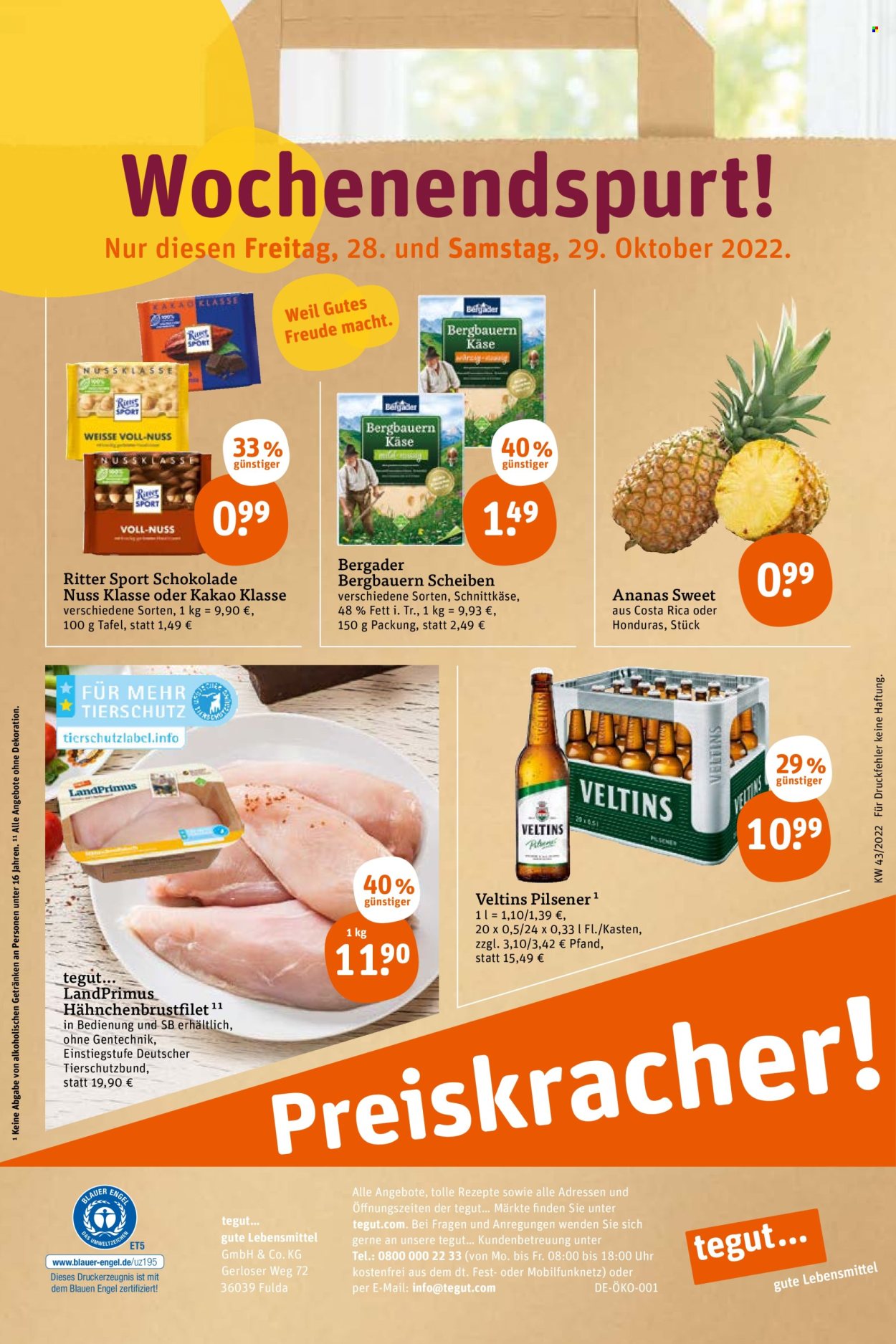 tegut... Prospekte  - 24.10.2022 - 29.10.2022. Seite 24