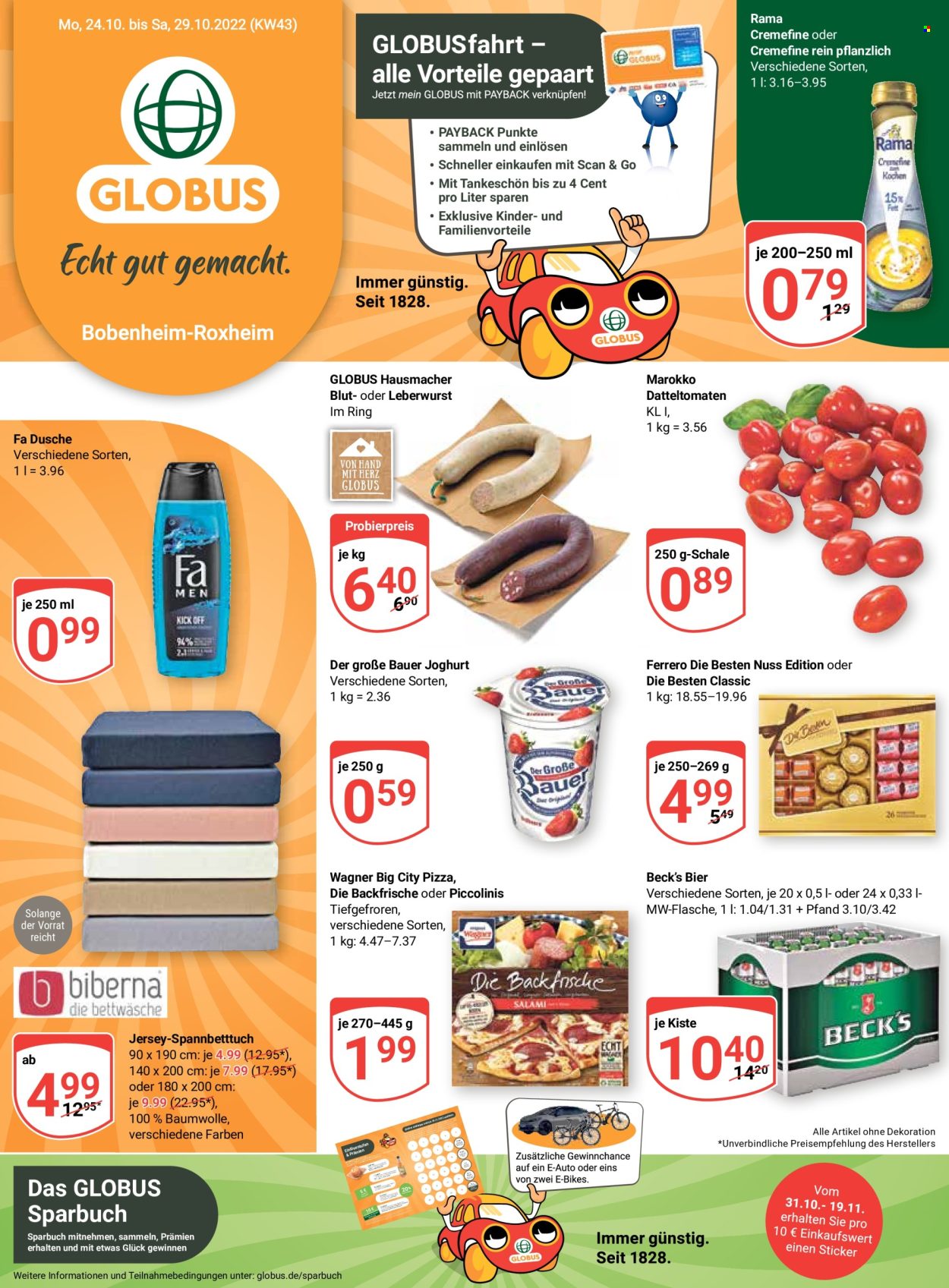 Globus Prospekte  - 24.10.2022 - 29.10.2022. Seite 1