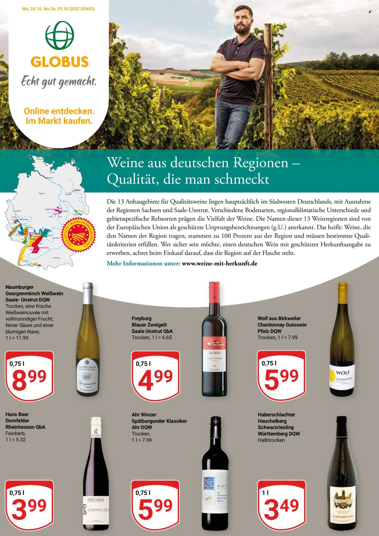 Globus Prospekte  - 24.10.2022 - 29.10.2022. Seite 1