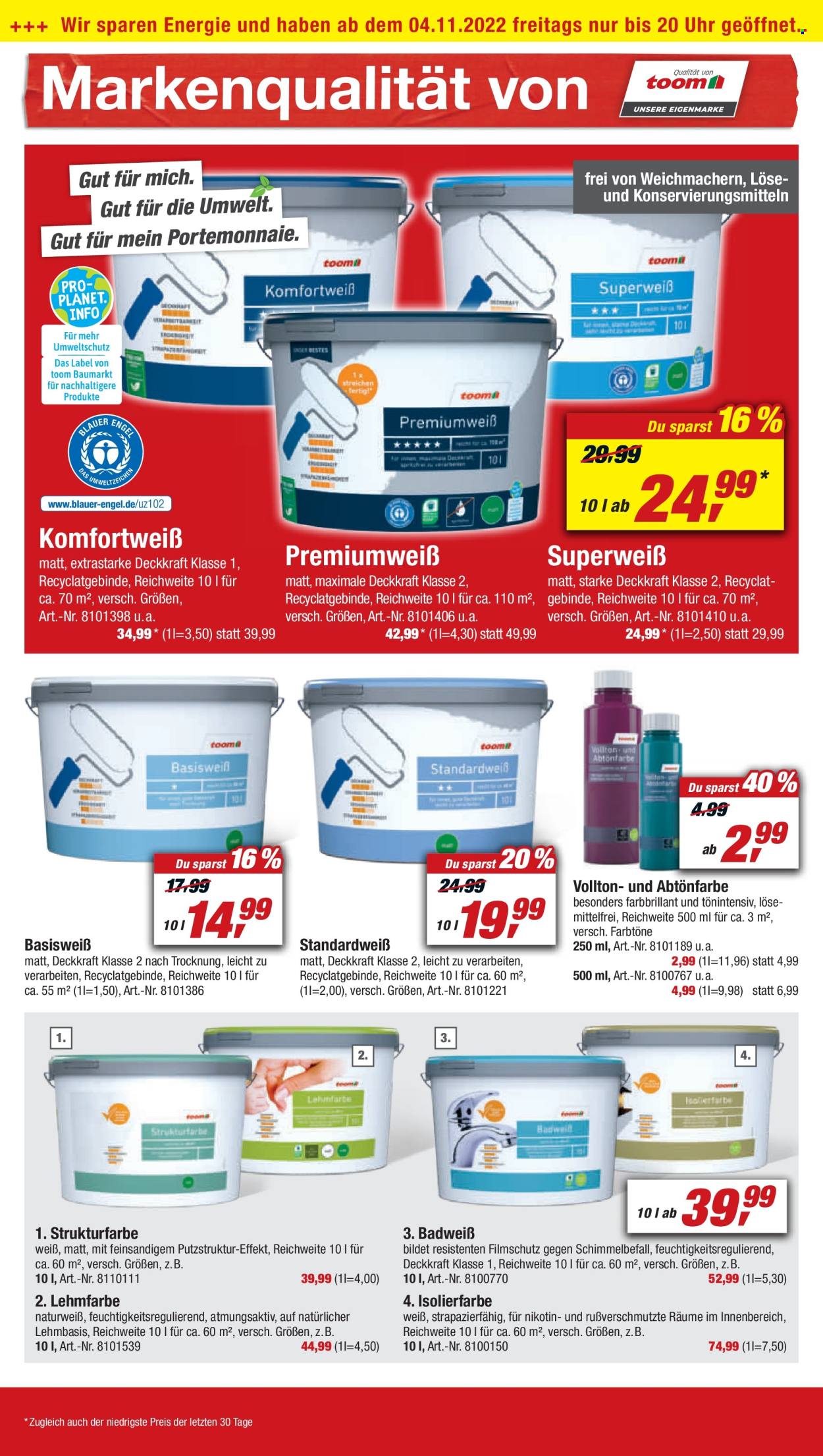 toom Baumarkt Prospekte  - 29.10.2022 - 4.11.2022. Seite 10