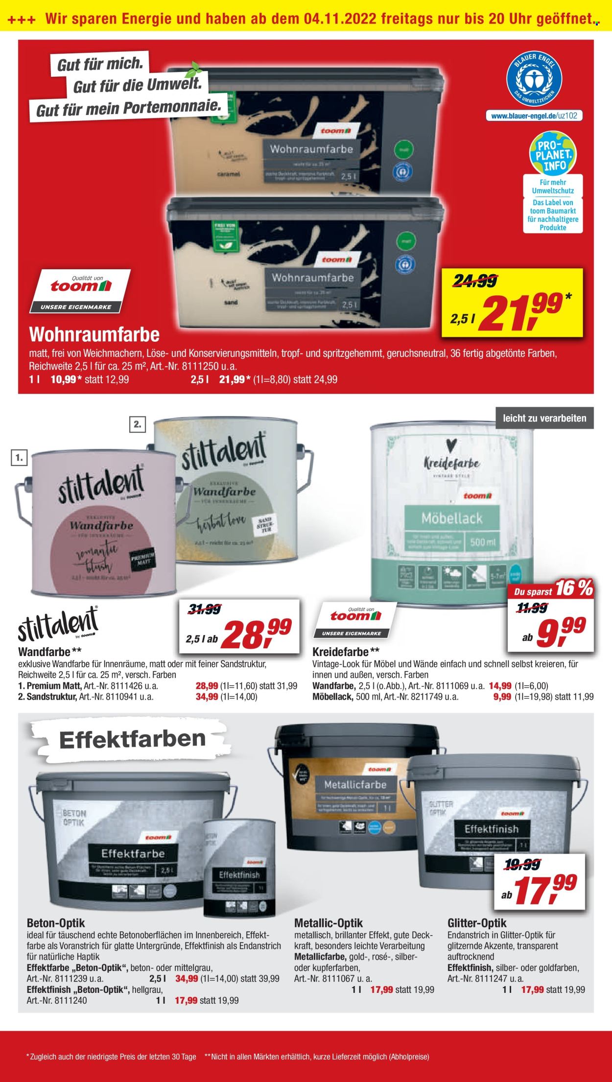 toom Baumarkt Prospekte  - 29.10.2022 - 4.11.2022. Seite 12