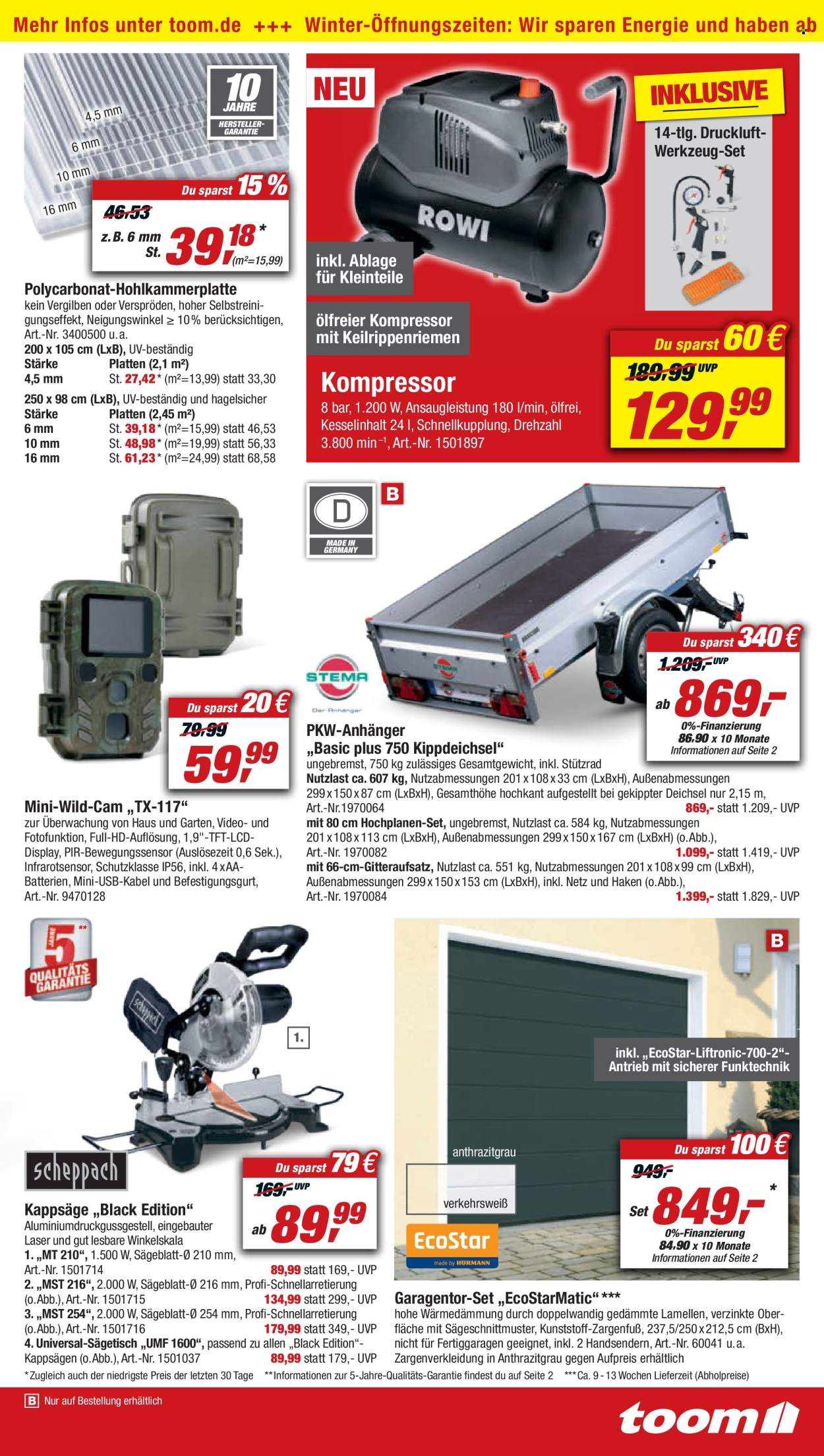 toom Baumarkt Prospekte  - 29.10.2022 - 4.11.2022. Seite 15