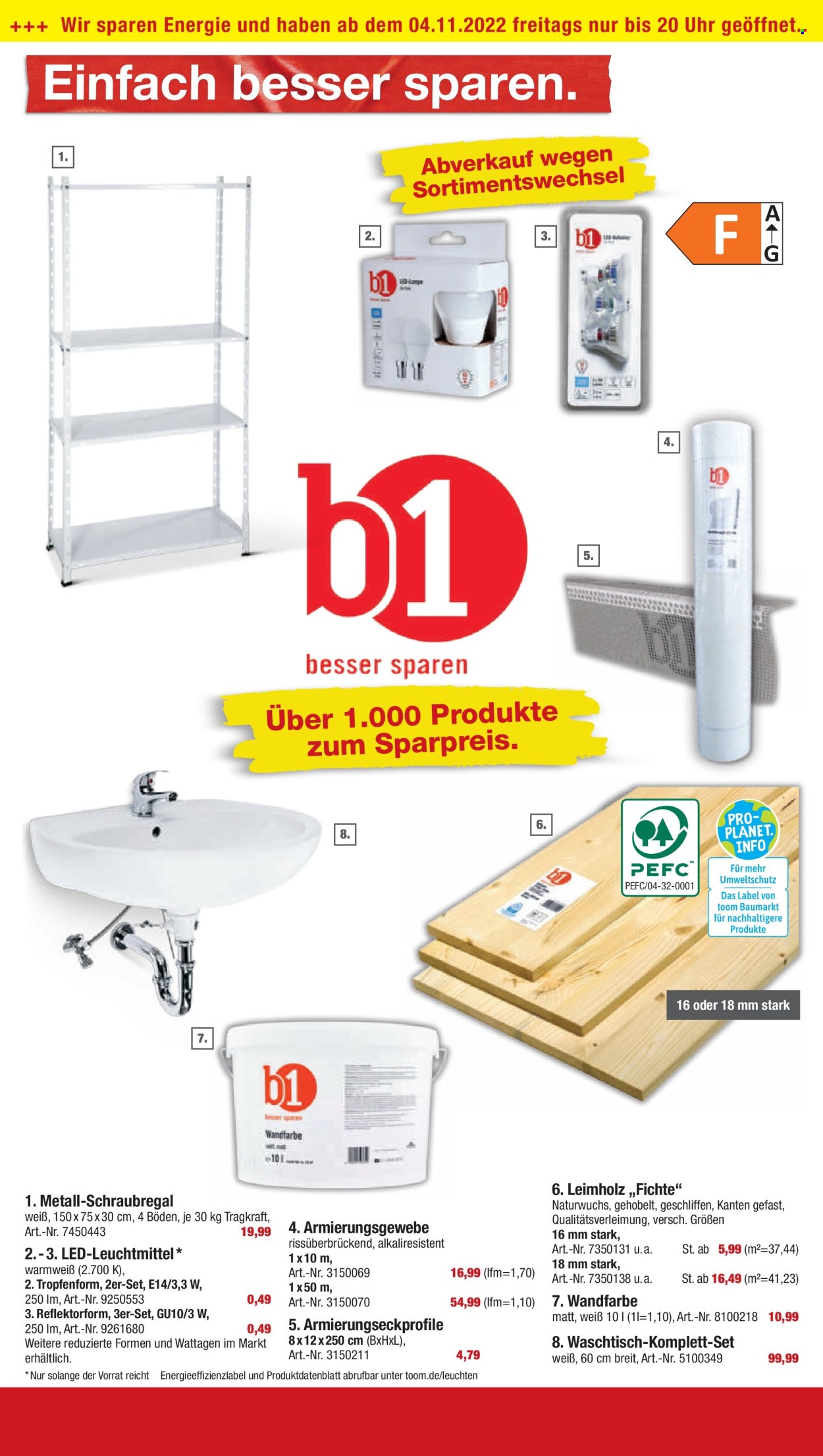 toom Baumarkt Prospekte  - 29.10.2022 - 4.11.2022. Seite 16