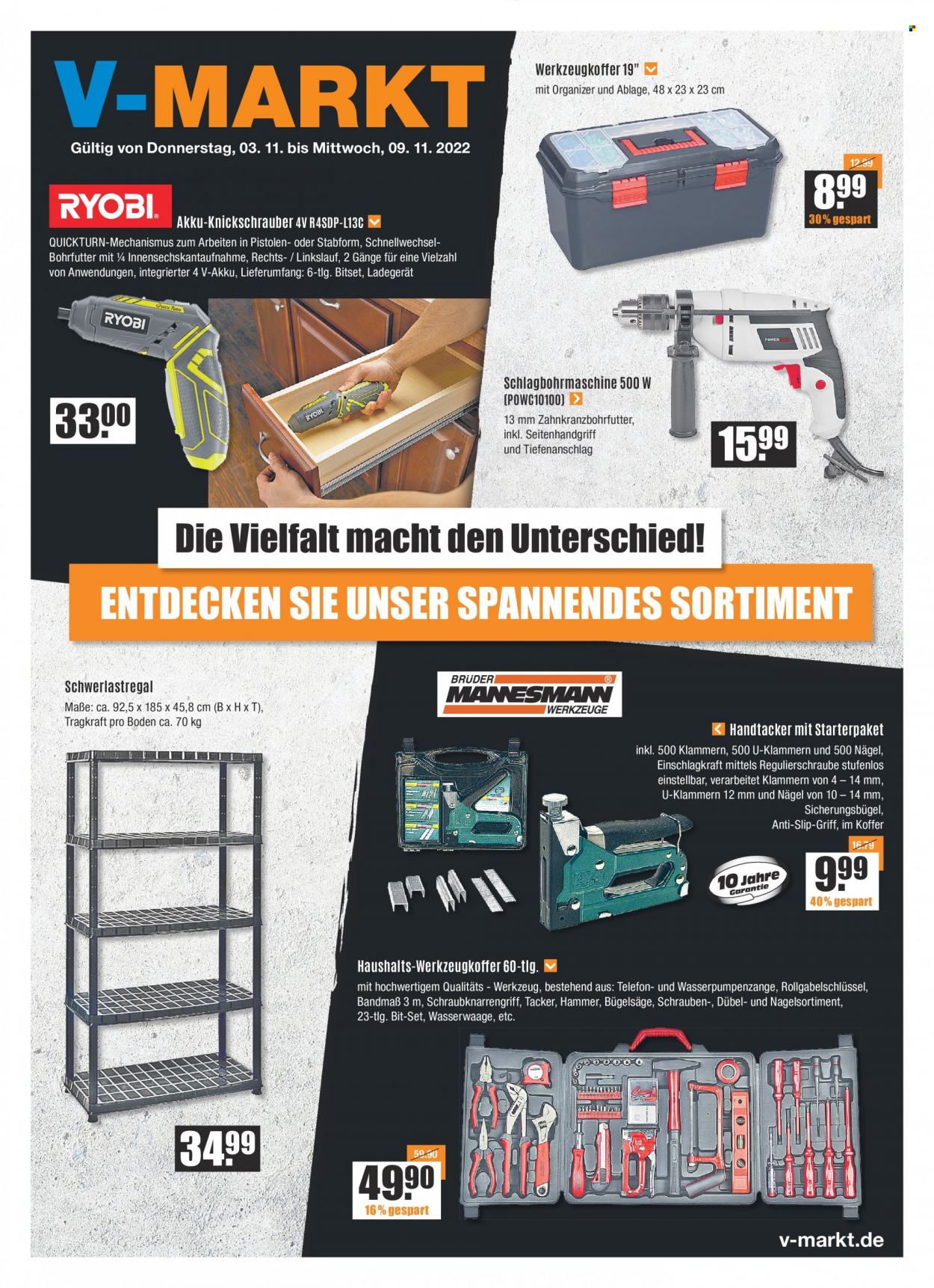 V-Markt Prospekte  - 3.11.2022 - 9.11.2022. Seite 1