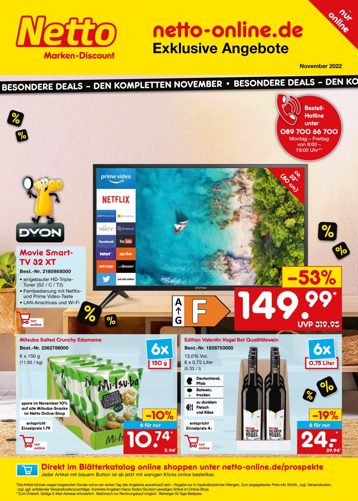 Netto Marken-Discount Prospekte  - 27.10.2022 - 30.11.2022. Seite 1