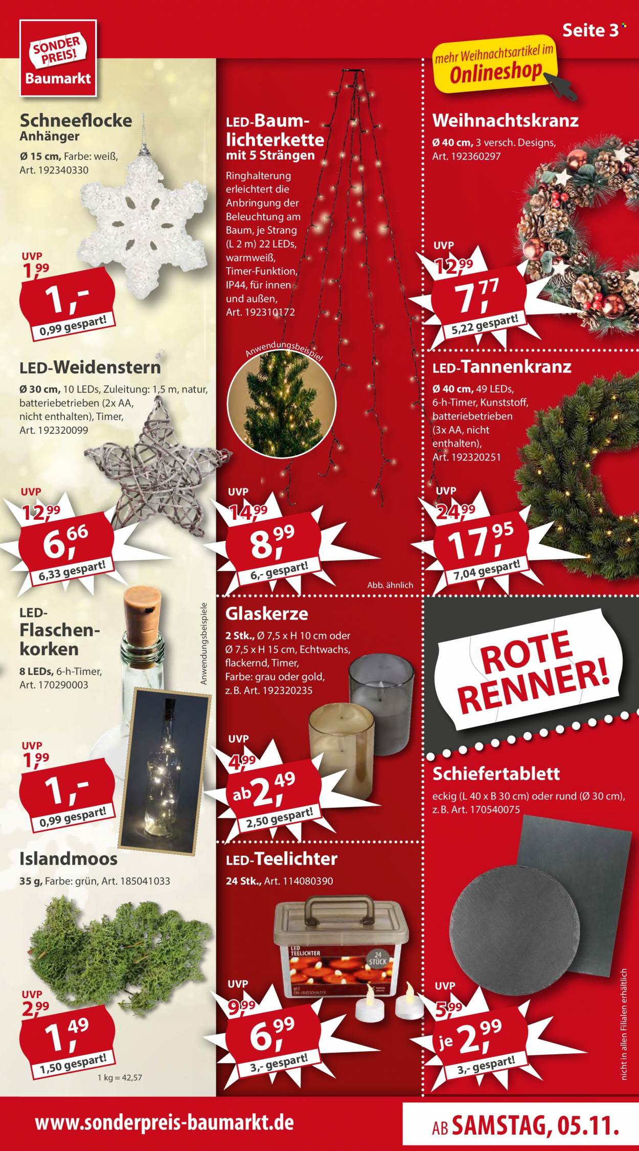 Sonderpreis-Baumarkt Prospekte  - 5.11.2022 - 11.11.2022. Seite 3