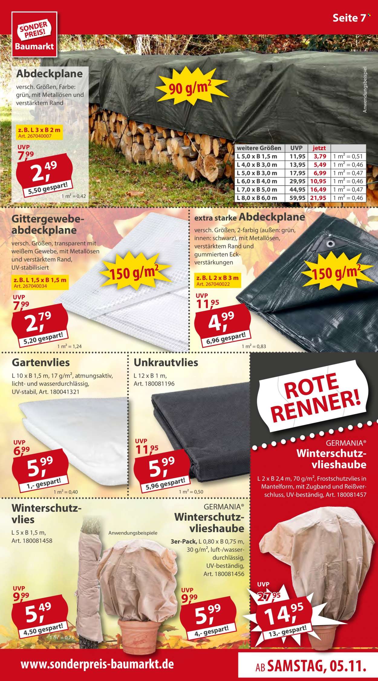 Sonderpreis-Baumarkt Prospekte  - 5.11.2022 - 11.11.2022. Seite 7