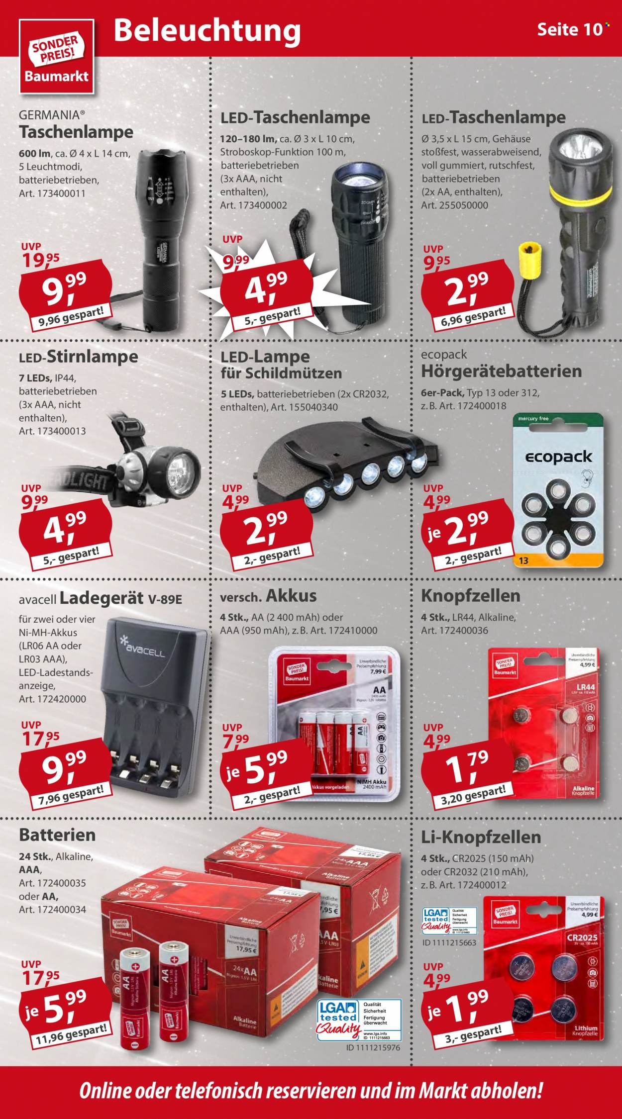 Sonderpreis-Baumarkt Prospekte  - 5.11.2022 - 11.11.2022. Seite 10