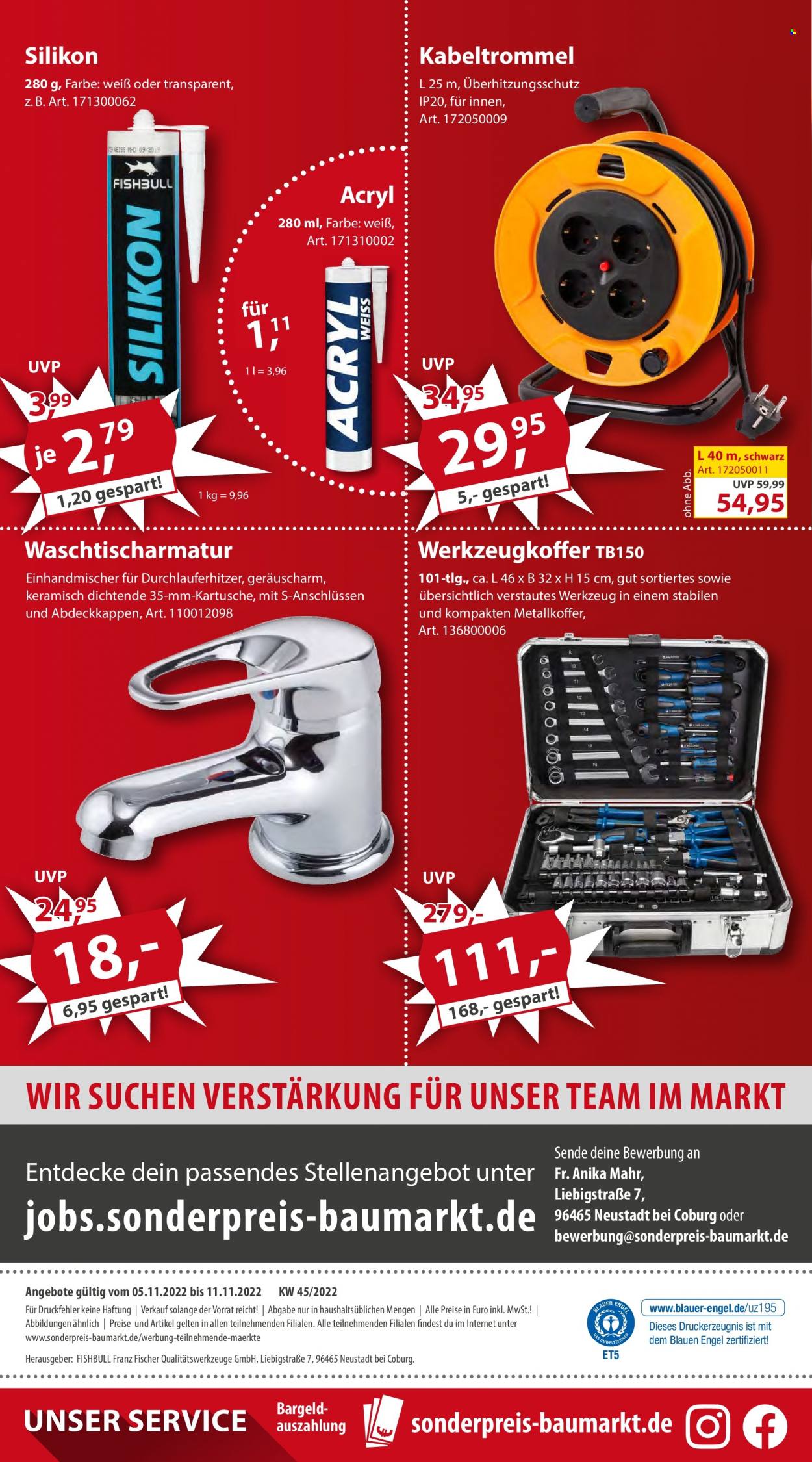 Sonderpreis-Baumarkt Prospekte  - 5.11.2022 - 11.11.2022. Seite 20