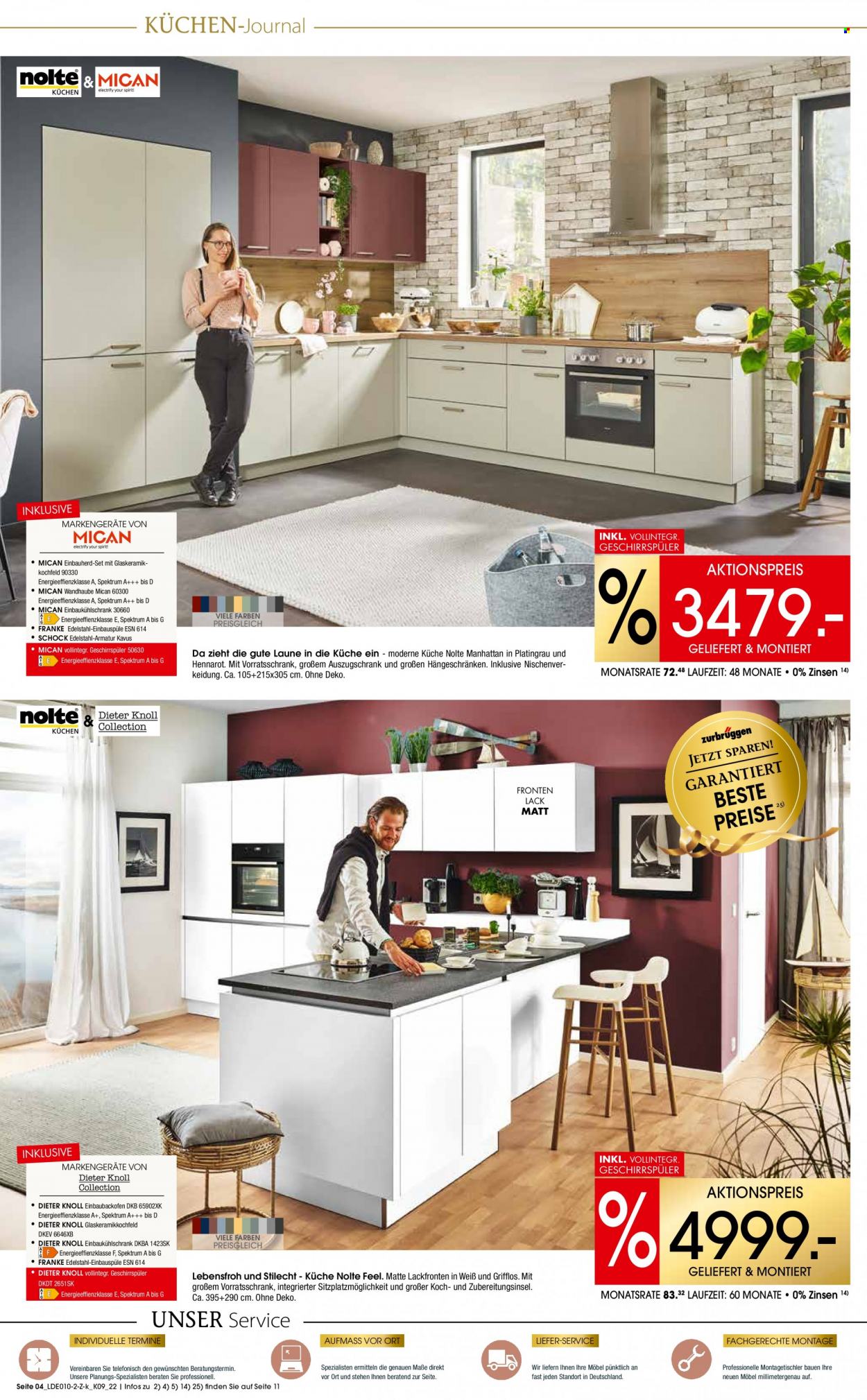 thumbnail - Prospekte Zurbrüggen - 29.10.2022 - 10.12.2022 - Produkte in Aktion - Küchen. Seite 4.