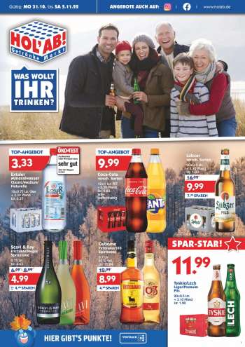 Prospekte Hol'ab! Getränkemarkt - 31.10.2022 - 5.11.2022.