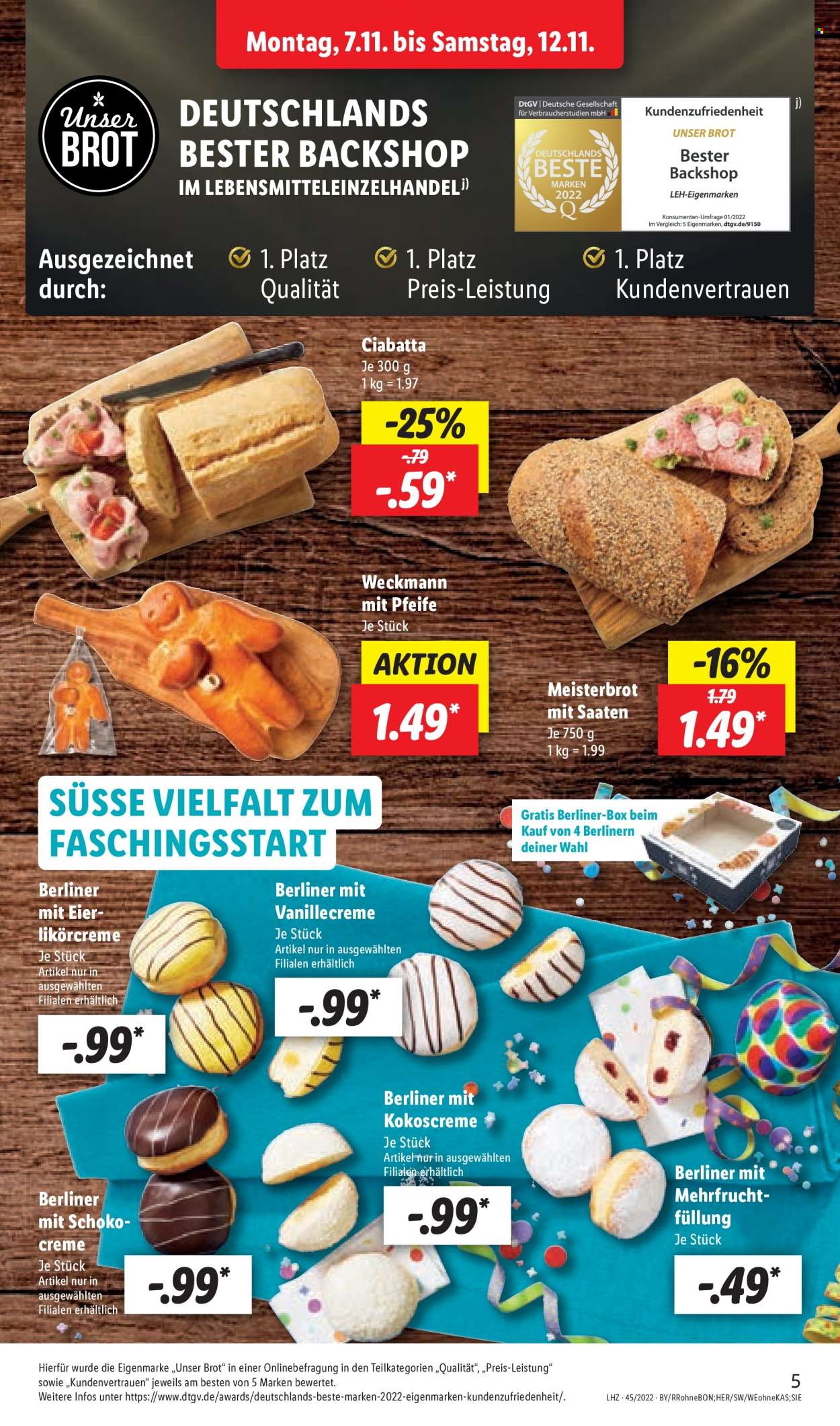 Lidl Prospekte  - 7.11.2022 - 12.11.2022. Seite 5